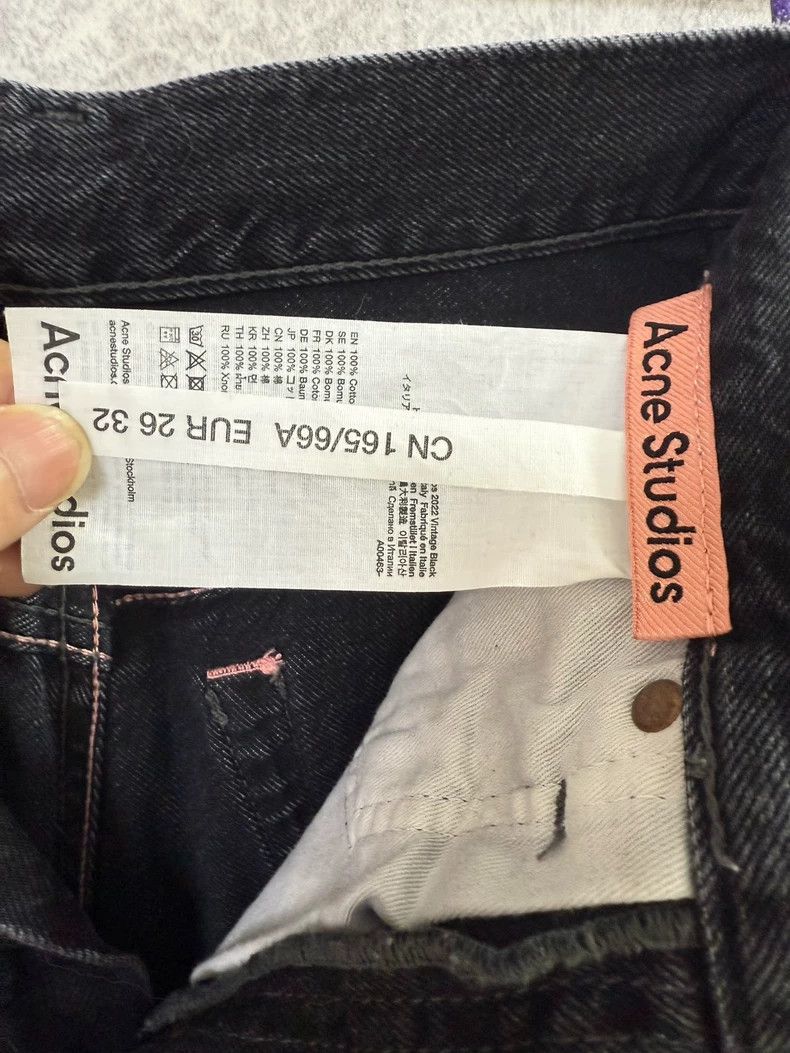 Acne Studios acne studios Washed black jeans 2506-Nextarrow Size US 26 / EU 42 - 2 Thumbnail