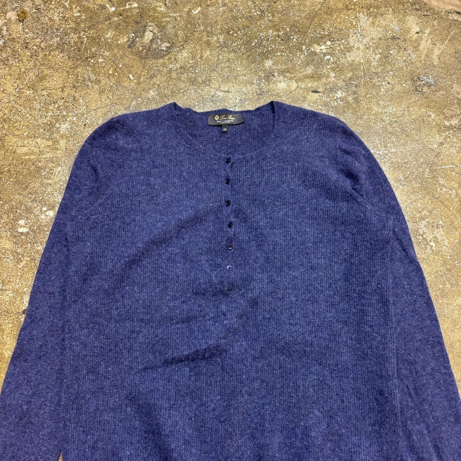 Loro Piana Loro Piana Baby Cashmere 1/4 Button Sweater Women's 44 Size M / US 6-8 / IT 42-44 - 2 Thumbnail