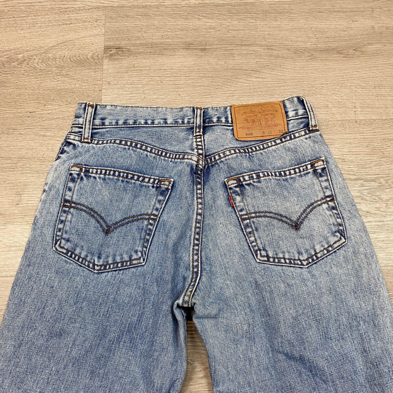 Levi's × Vintage VTG Levi's 506 Comfort Straight Fit Jeans 30x32 Philippines Size US 30 / EU 46 - 2 Thumbnail