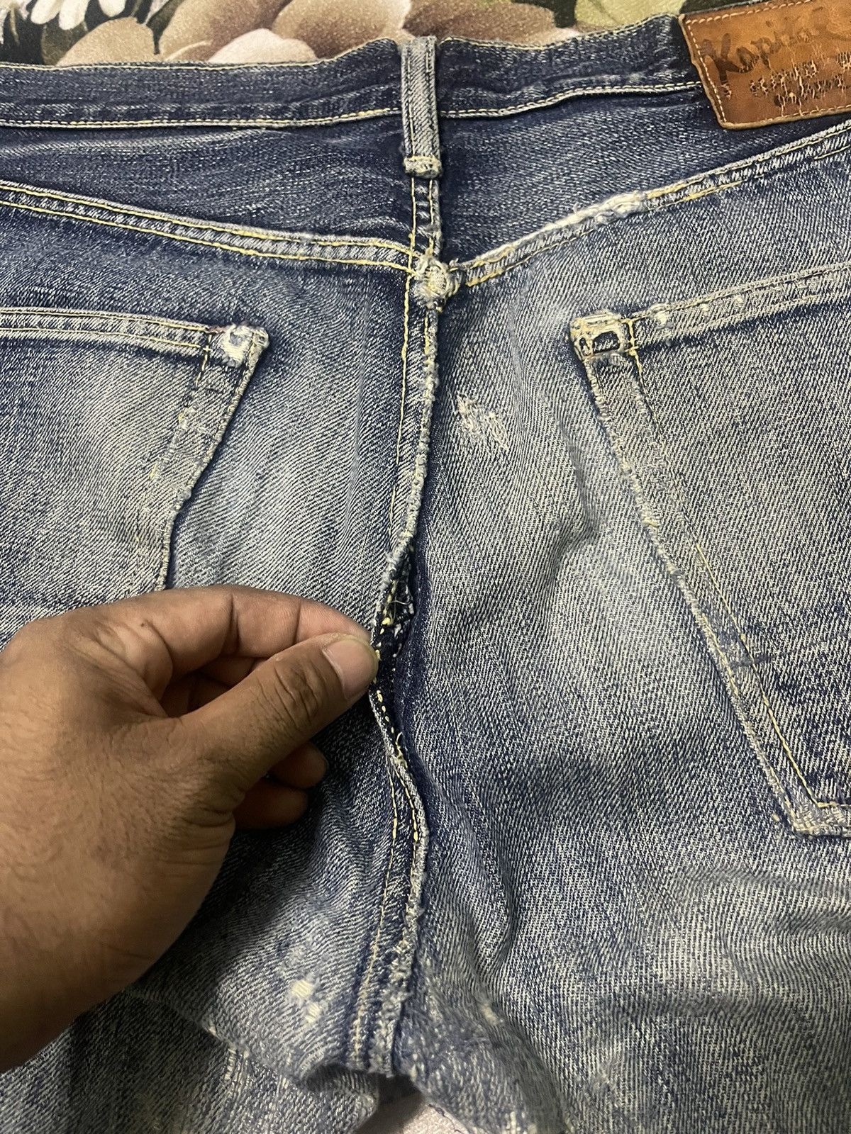 Japanese Brand Kapital Jeans Distressed Selvedge Size US 32 / EU 48 - 5 Thumbnail