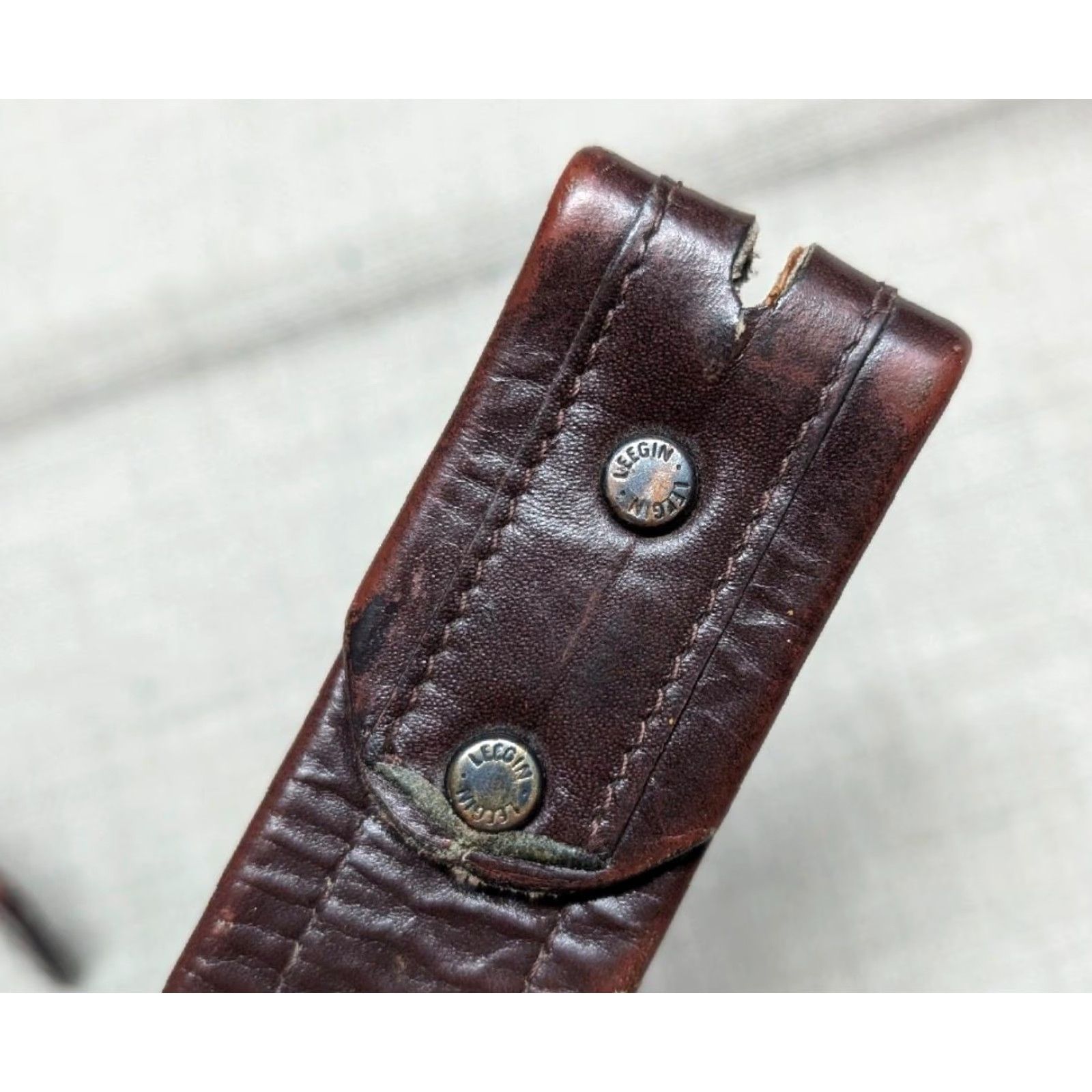 Vintage VINTAGE Leegin belt LACED western cowhide brown 30 buckle Rodeo Mens Belt Size 30 - 4 Thumbnail