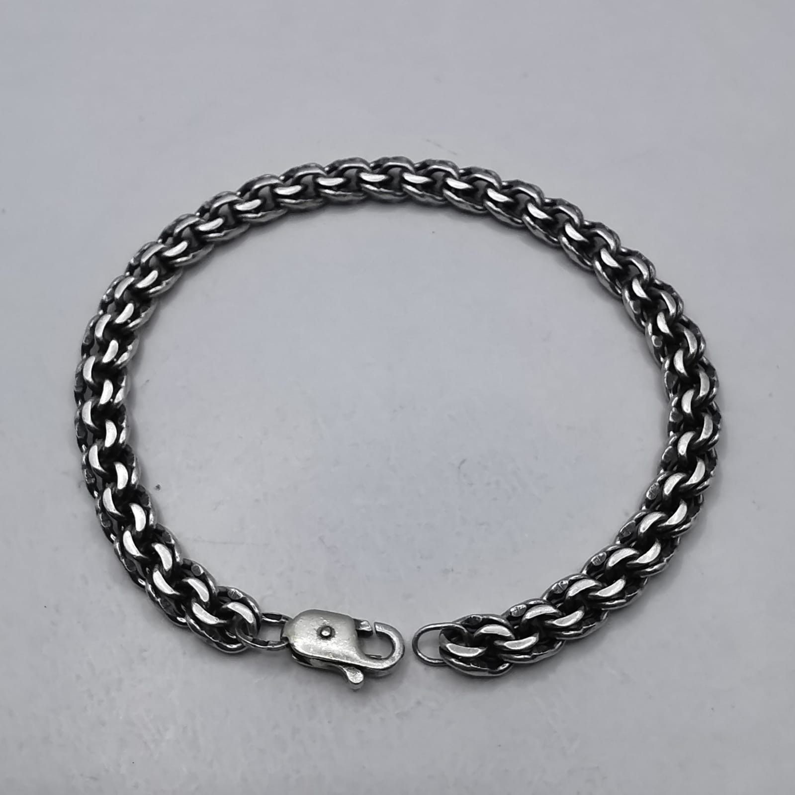 Sterling Silver Vintage Bracelet Jewelry,925 Sterling Silver,Handmade 19,71g Size ONE SIZE - 1 Thumbnail