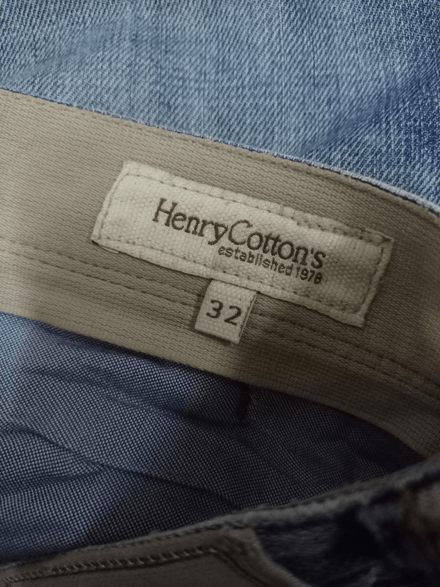 Designer × Henry Cotton's Vintage Henry Cottons Blue Wash Distressed Jeans 32x30 Size US 32 / EU 48 - 12 Thumbnail