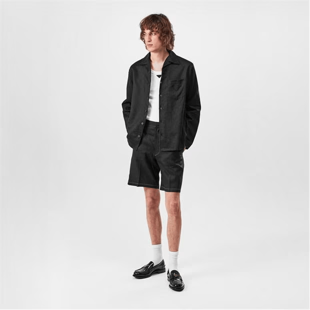 Prada Linen Long Sleeve Shirt Size US L / EU 52-54 / 3 - 5 Thumbnail