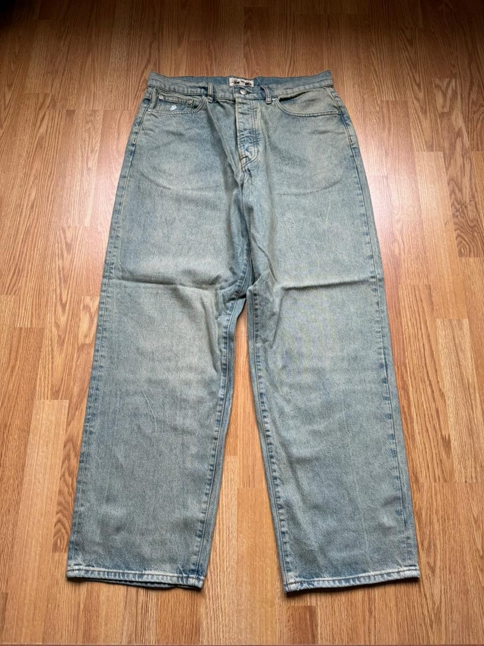 CC28 Beach Washed Bigol Denim Pant in Light Blue