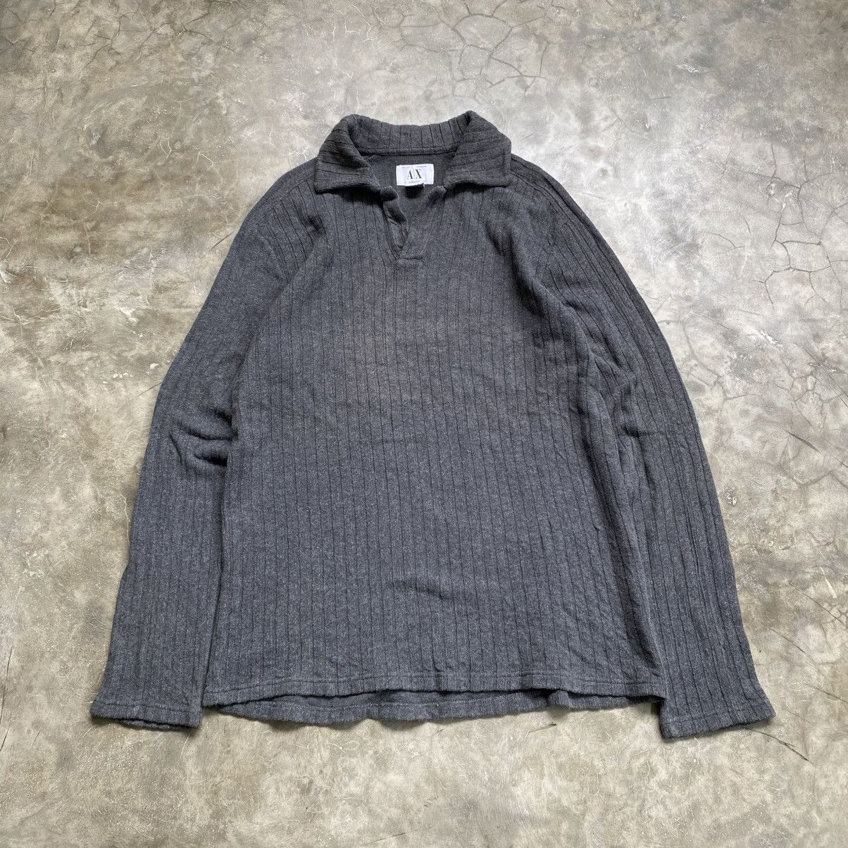 Armani Exchange 90s Armani Exchange Charcoal Sweater Size US XXL / EU 58 / 5 - 1 Thumbnail