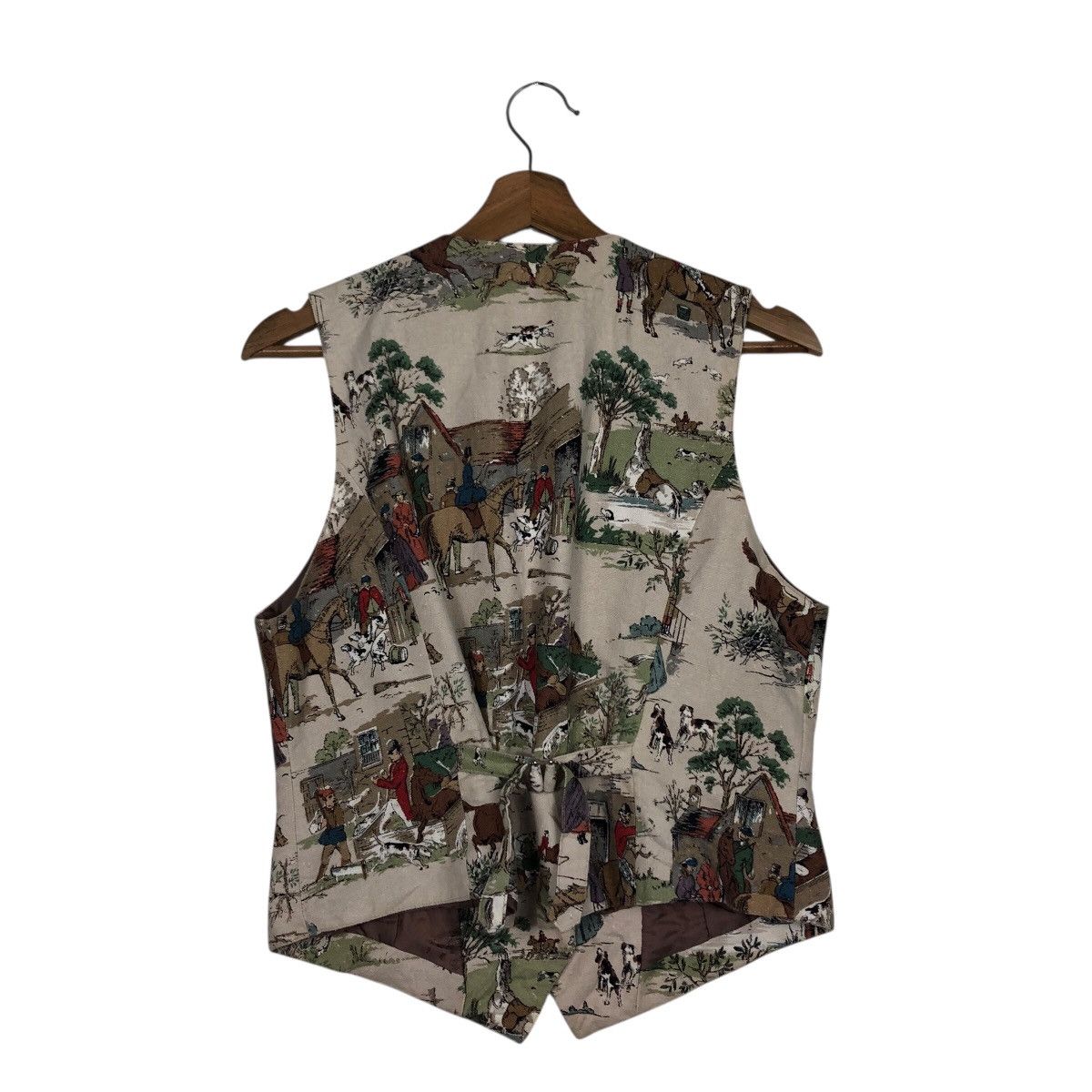 Japanese Brand 📌Vintage Waist Jacket Atelier Haiji Full Print Design Size US M / EU 48-50 / 2 - 9 Thumbnail