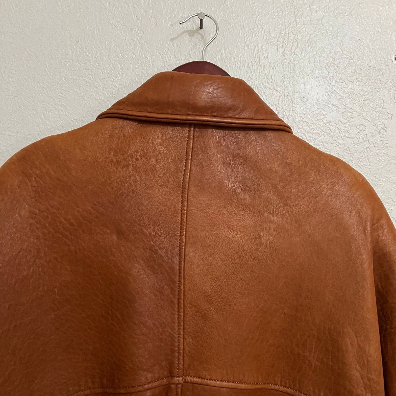 Vintage Michael Lawrence Signature Brown Leather Jacket USA Sz M 90s Size US M / EU 48-50 / 2 - 14 Thumbnail