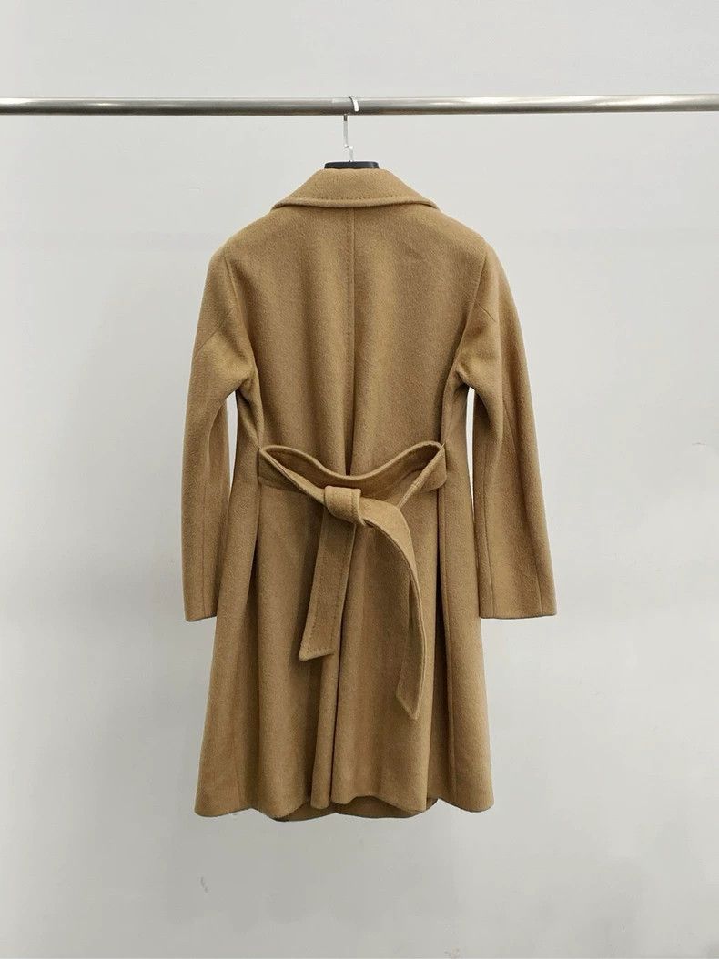 Max Mara Max Mara Coffee color fall shoulder coat with belt Size M / US 6-8 / IT 42-44 - 2 Thumbnail