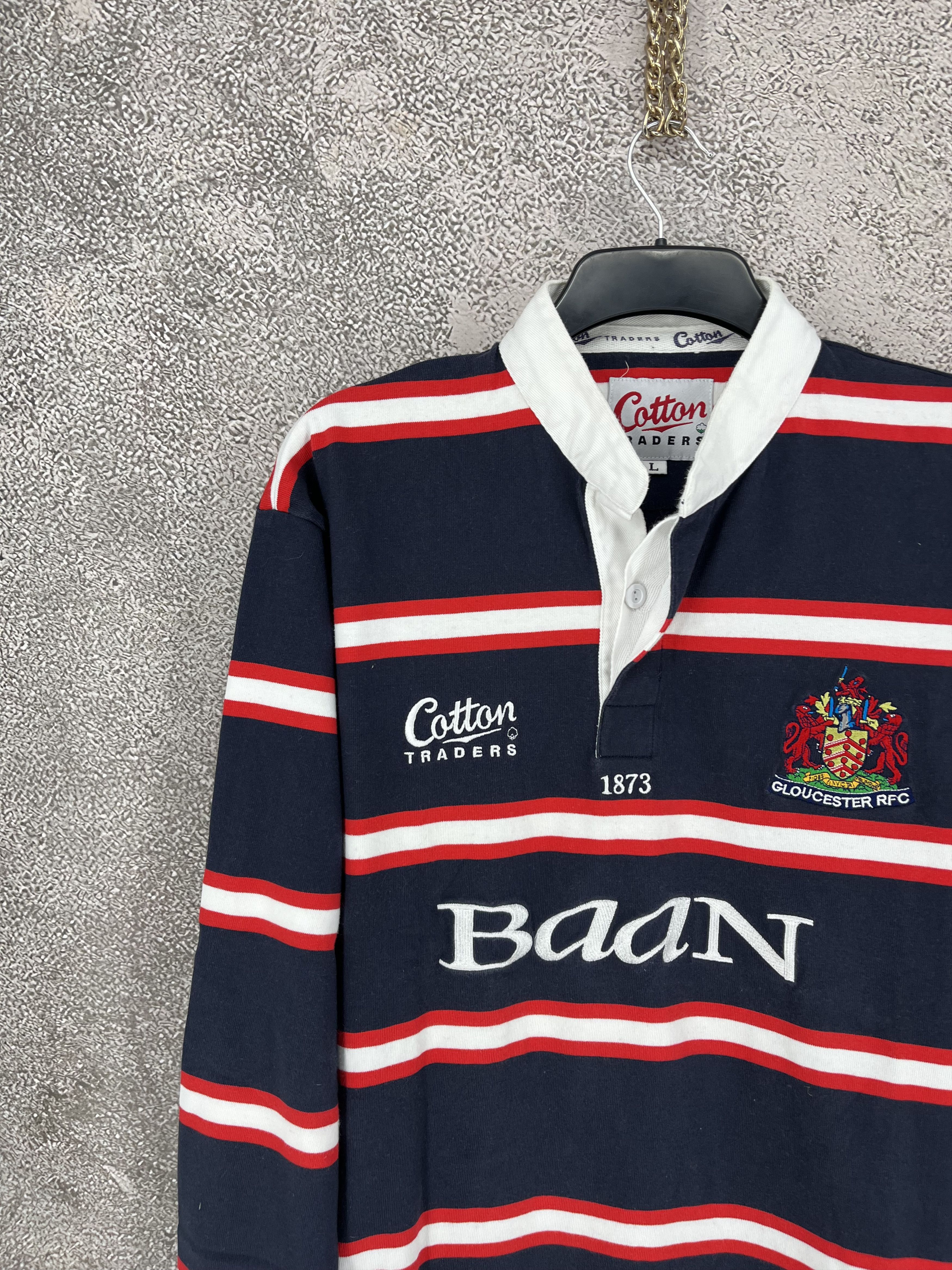 Cotton Traders 2002 2003 Gloucester Rugby Pro Away Shirt Long Sleeve Size L Size US L / EU 52-54 / 3 - 4 Thumbnail