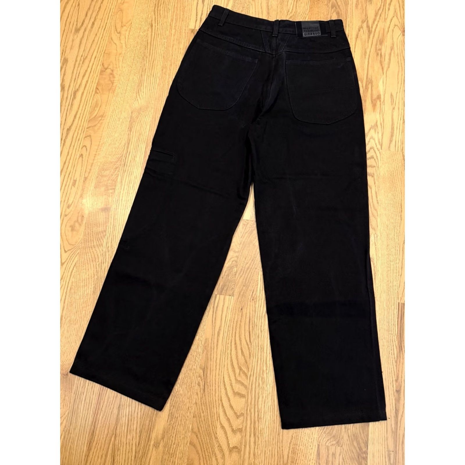 Denime VINTAGE Girbaud Jeans Men 31 30x30 Black Denim 5-Pocket Wide-Leg 90s Retro Baggy Classic Style Mens Size US 31 - 3 Thumbnail