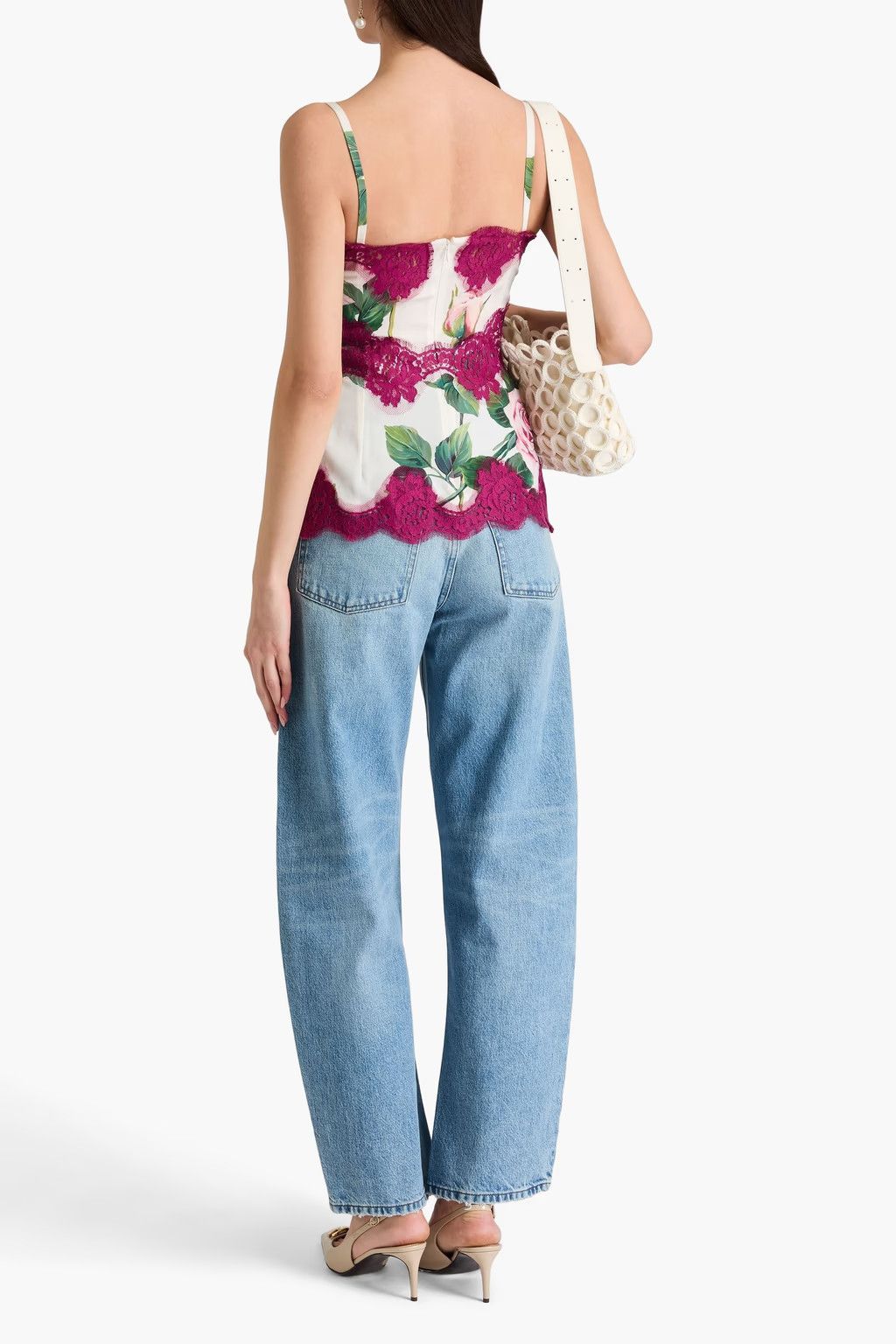 Dolce & Gabbana o1y0925 Sleeveless Blouse in Multicolor Size M / US 6-8 / IT 42-44 - 3 Thumbnail