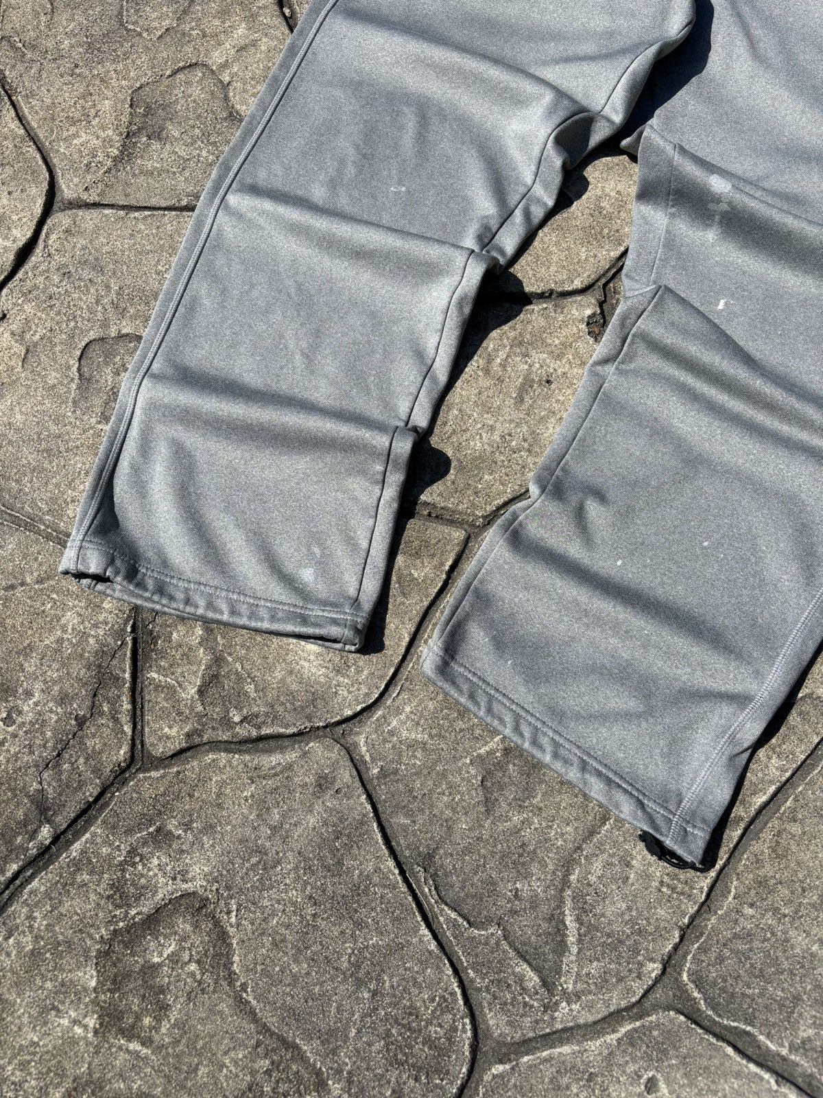 Nike × Vintage Y2K Nike Baggy Fit Thrashed Grey Sweatpants Size US 38 / EU 54 - 2 Thumbnail