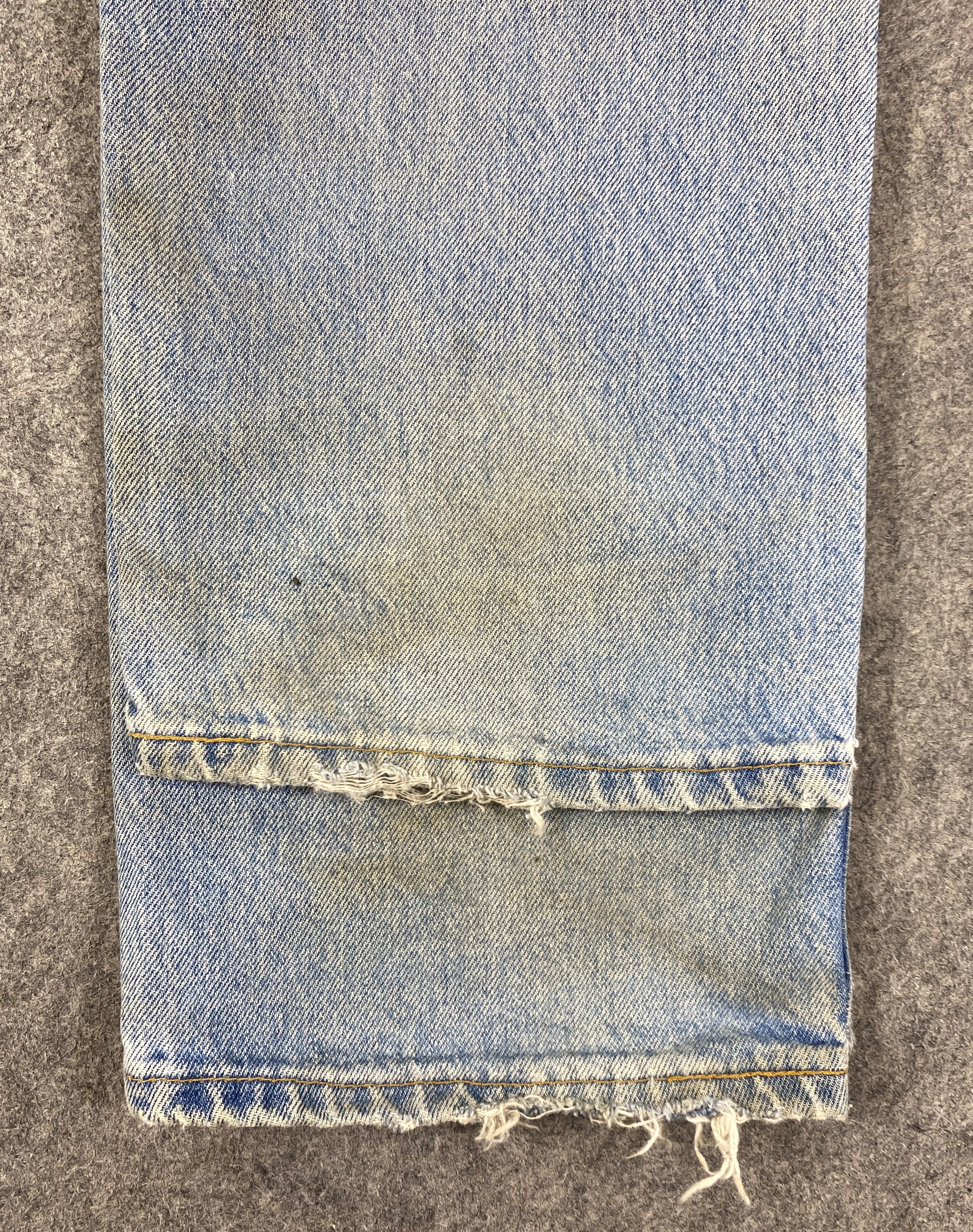 Japanese Brand Dirty Light Blue Vintage Levis 501 USA Jeans 33x29 - JN3176 Size US 33 - 14 Thumbnail