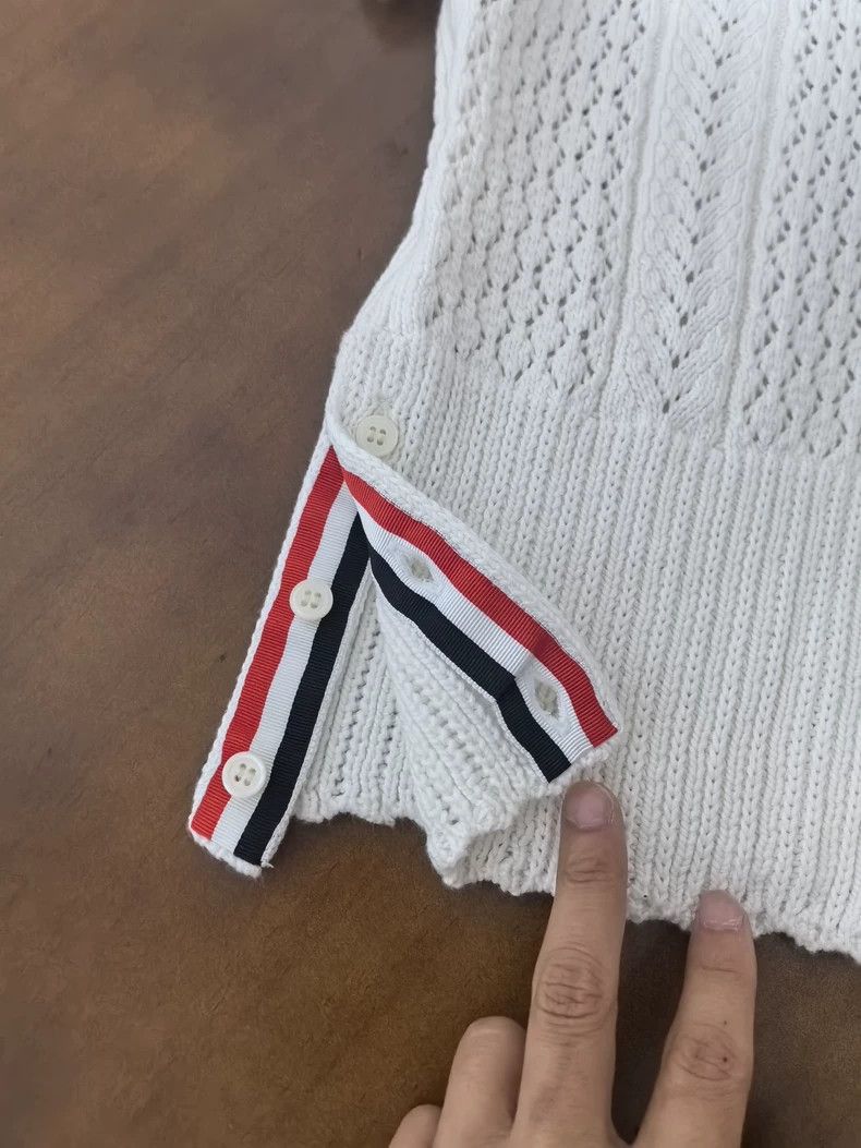 Thom Browne Thom browne Short-sleeved cardigan 2505-Nextarrow Size S / US 4 / IT 40 - 2 Thumbnail