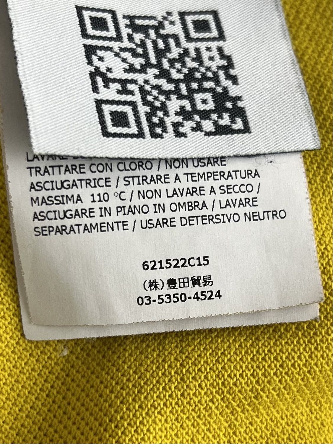 Stone Island STONE ISLAND Polo Shirt Cotton Patch Program Yellow Men’s Size US L / EU 52-54 / 3 - 8 Thumbnail