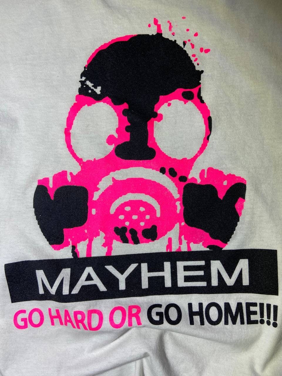 Vintage Vintage Mayhem "Go Hard Or Go Home" T-Shirt Screen Stars Size US L / EU 52-54 / 3 - 3 Thumbnail