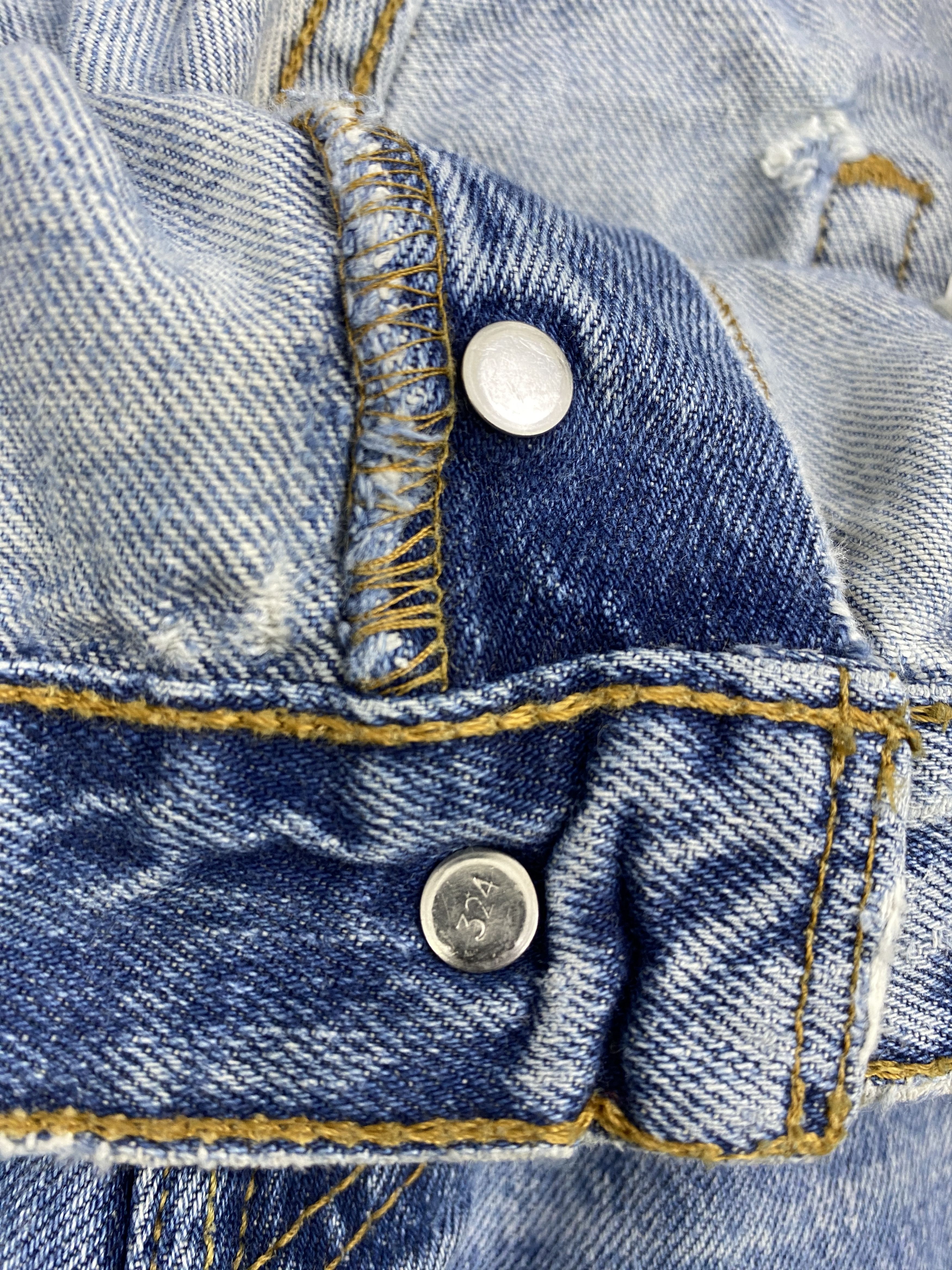 Levi's × Vintage Vintage 90s Levis Button Fly Denim Jeans Size US 32 / EU 48 - 8 Thumbnail