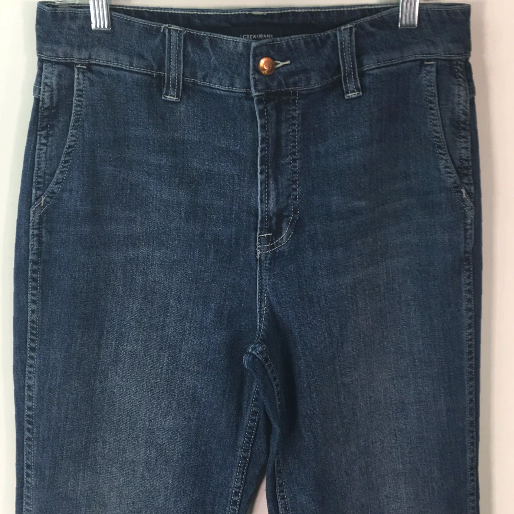 J.Crew J. Crew Women's Bootcut Stretch Denim Jeans 29 Mid Rise Regular Fit Blue 32x32 Size 29" - 2 Thumbnail