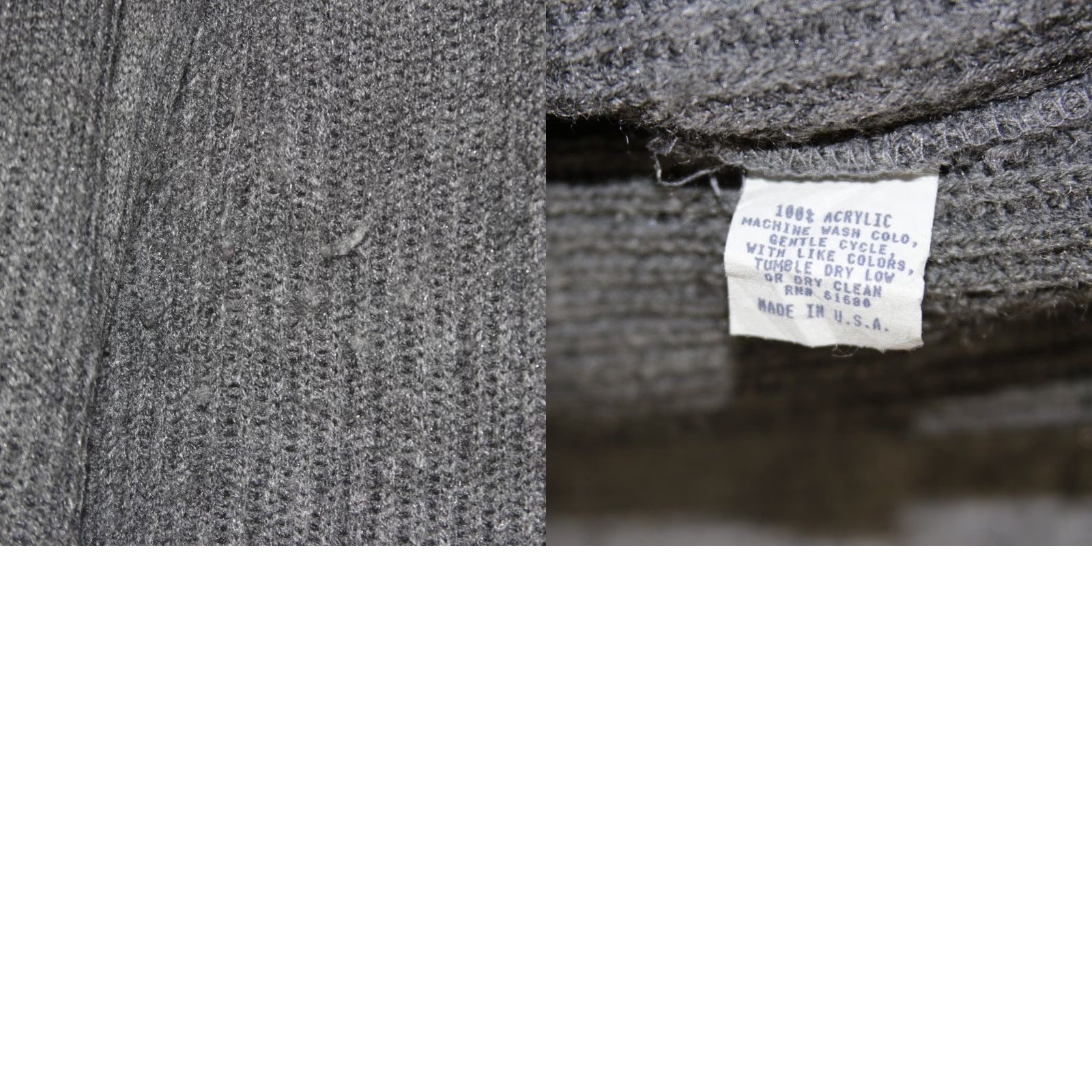 Vintage 525 America Gray Ribbed Hooded Long Cardigan Sweater M Women Casual Size M / US 6-8 / IT 42-44 - 8 Thumbnail