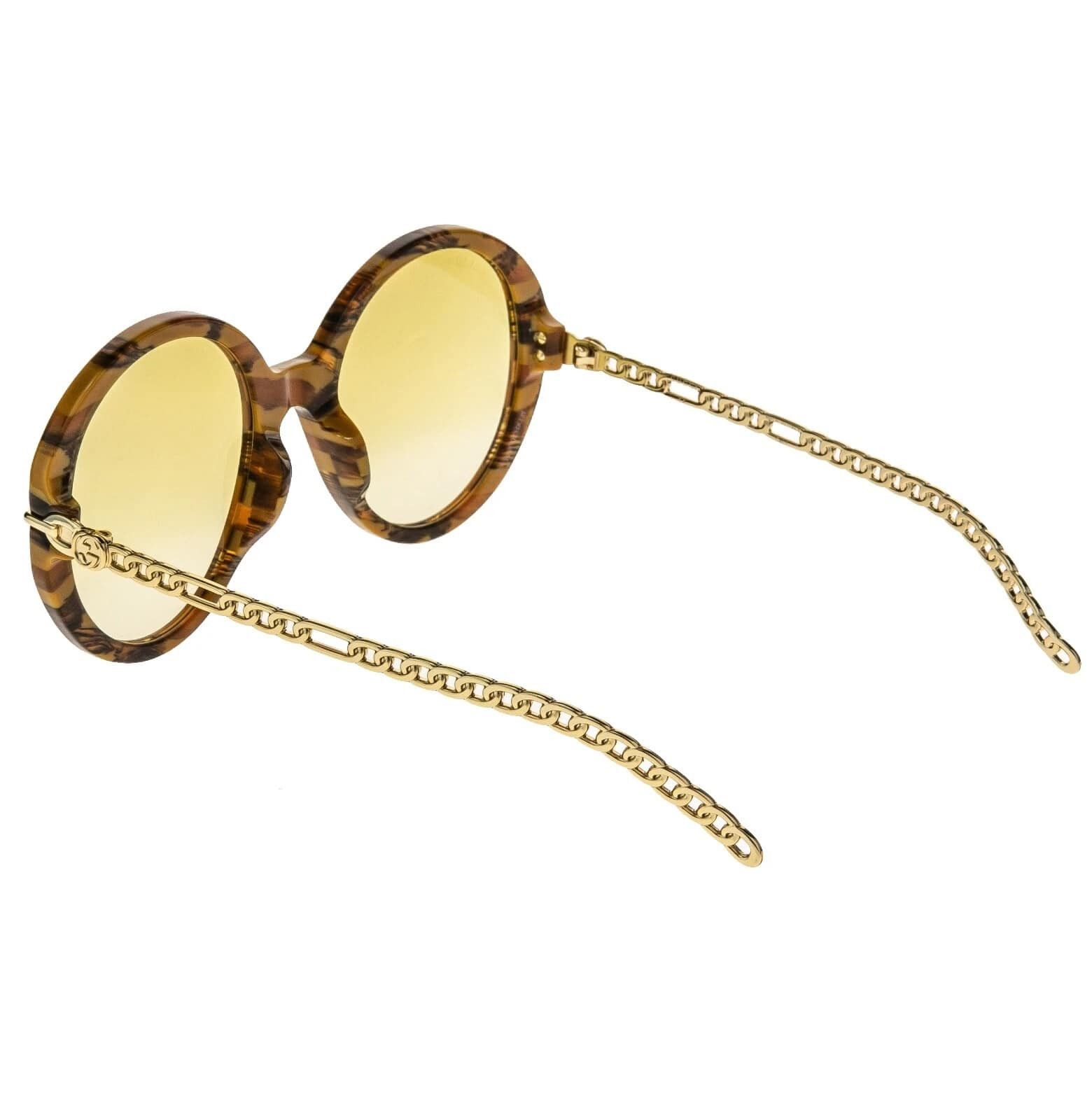Gucci GUCCI GG0726 CHAIN 0726 Gold Brown Yellow Star 004 Size ONE SIZE - 5 Thumbnail