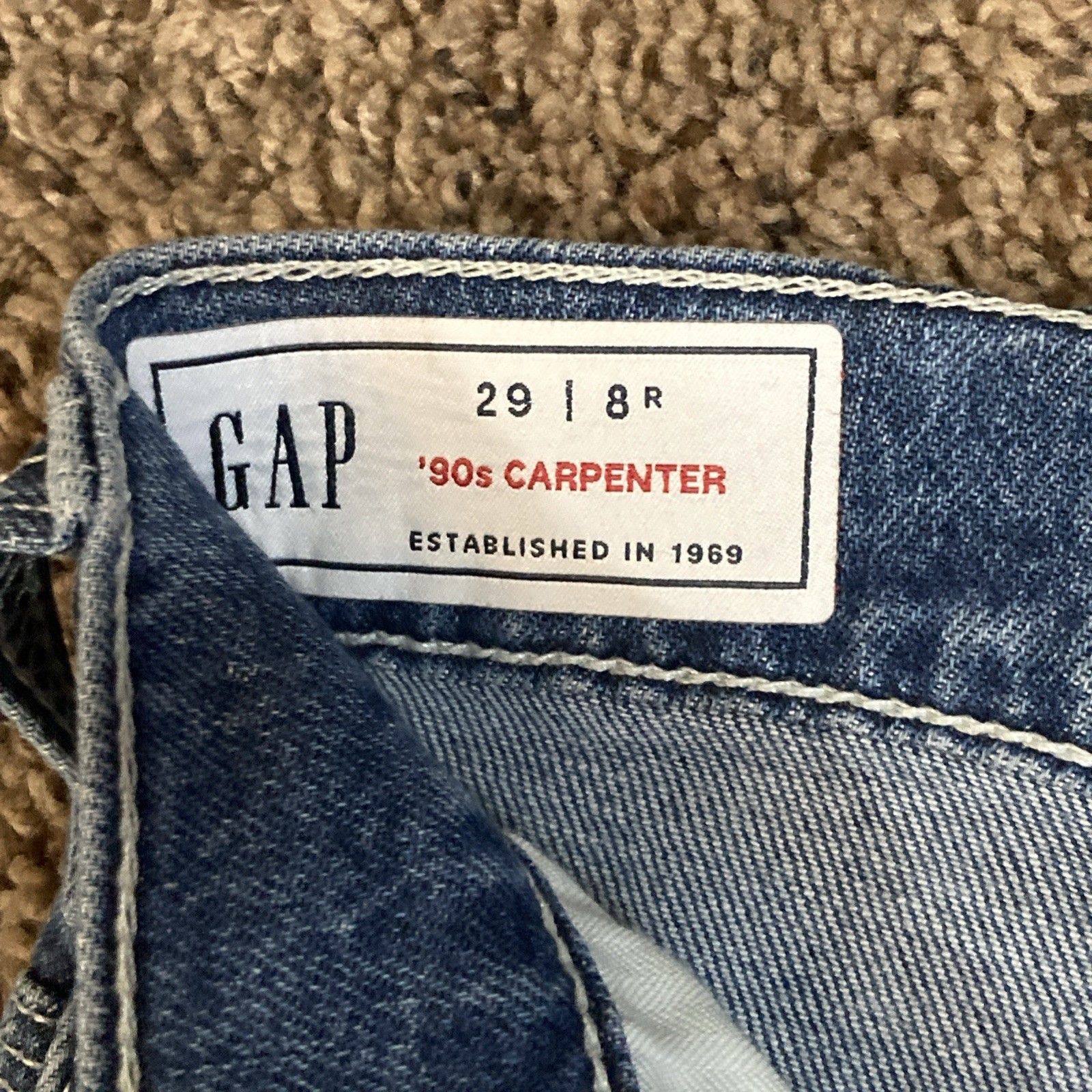 Gap Y2K Gap 90s Loose Carpenter Denim Jeans Mens Size 29 8R Size US 29 - 4 Thumbnail