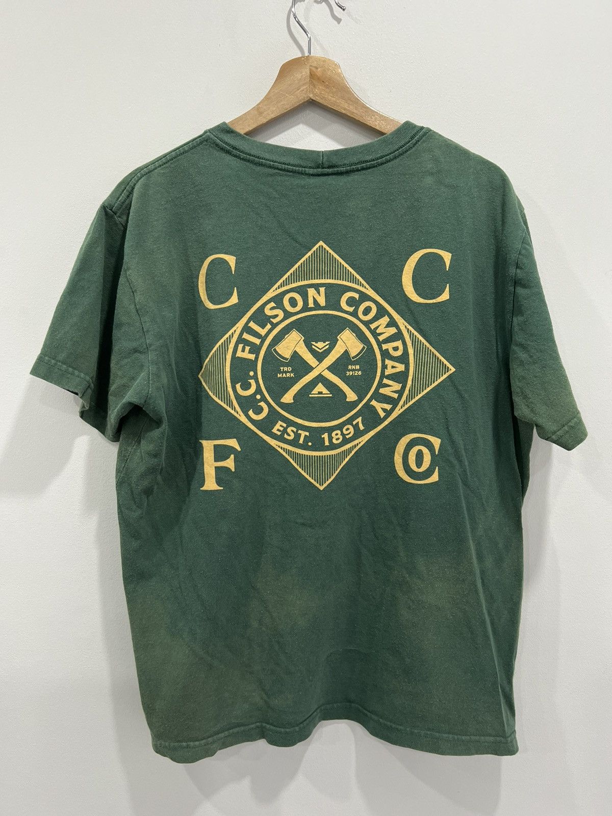 Filson CC Filson Tee Shirt Forest Green Faded jacket Size US M / EU 48-50 / 2 - 1 Thumbnail