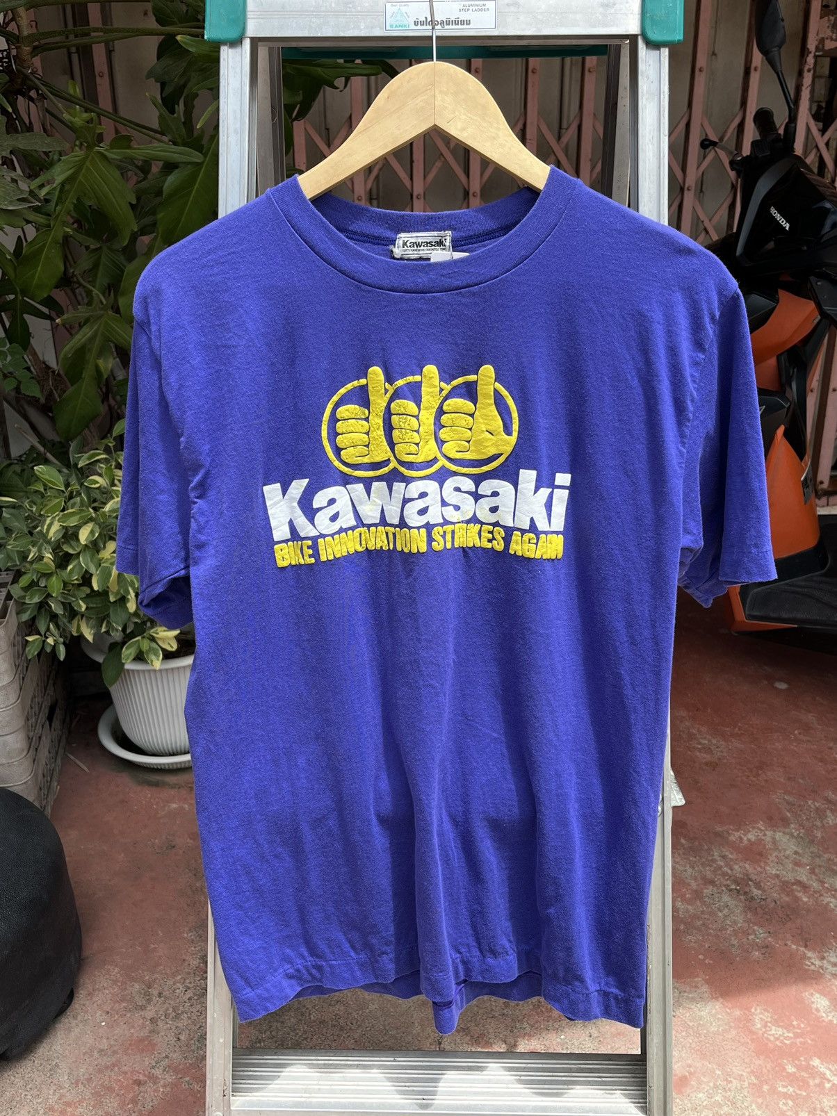 Vintage Vintage 90s KAWASAKI TSHIRT 🇯🇵 Size US M / EU 48-50 / 2 - 1 Thumbnail