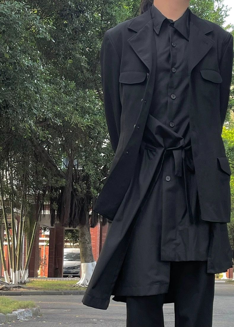 Yohji Yamamoto Yohji Yamamoto 19 aw suit work jacket Size US XL / EU 56 / 4 - 1 Thumbnail