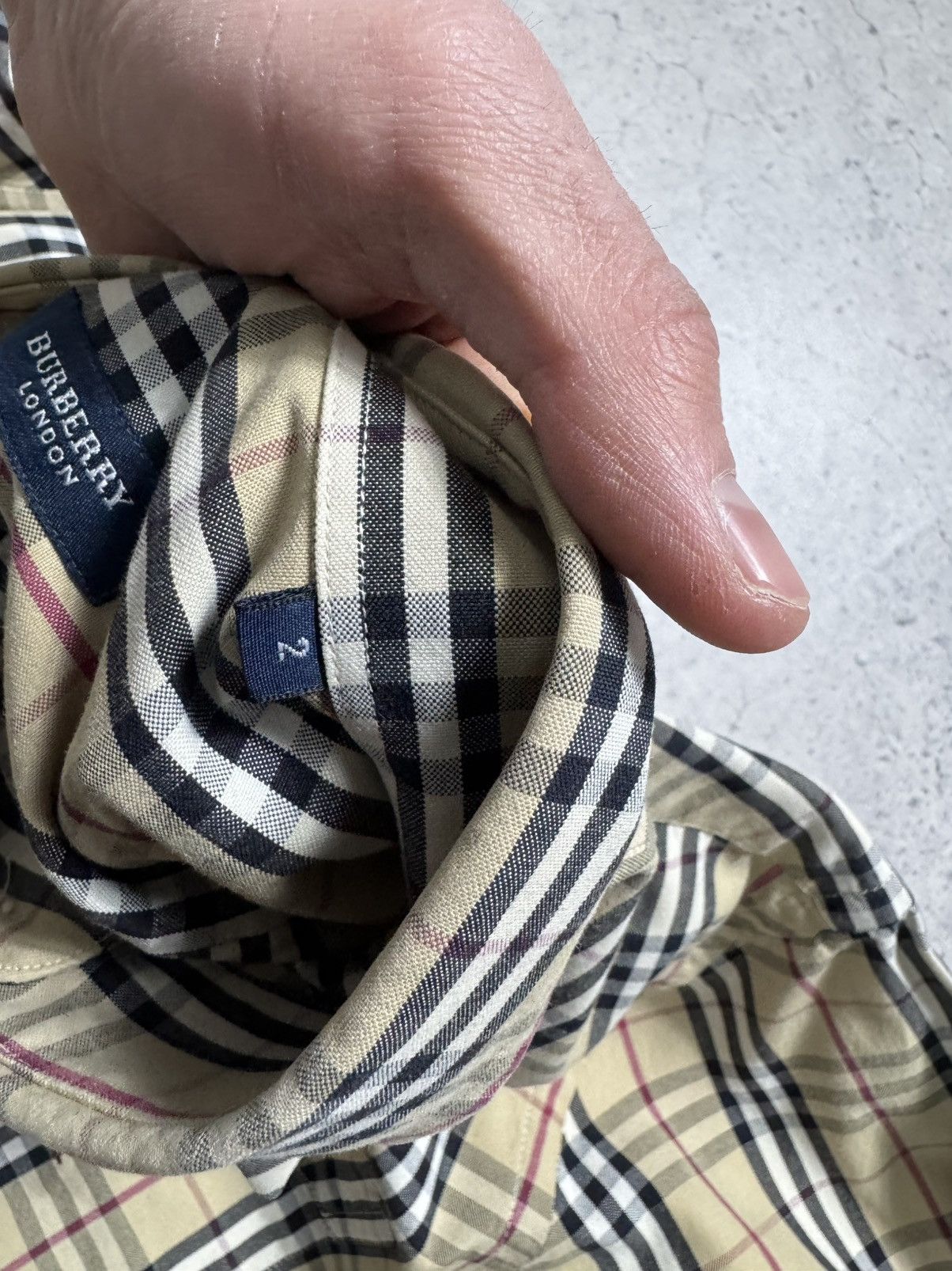 Burberry Burberry London Luxury Button Up Shirt Checked Vintage Size US M / EU 48-50 / 2 - 7 Thumbnail