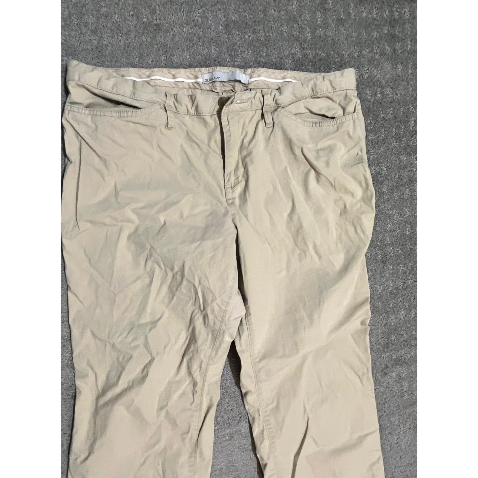 Old Navy VINTAGE Old Navy Capri Pants Women Regular 12 Inseam 22" Brown Beig... Size ONE SIZE - 2 Thumbnail