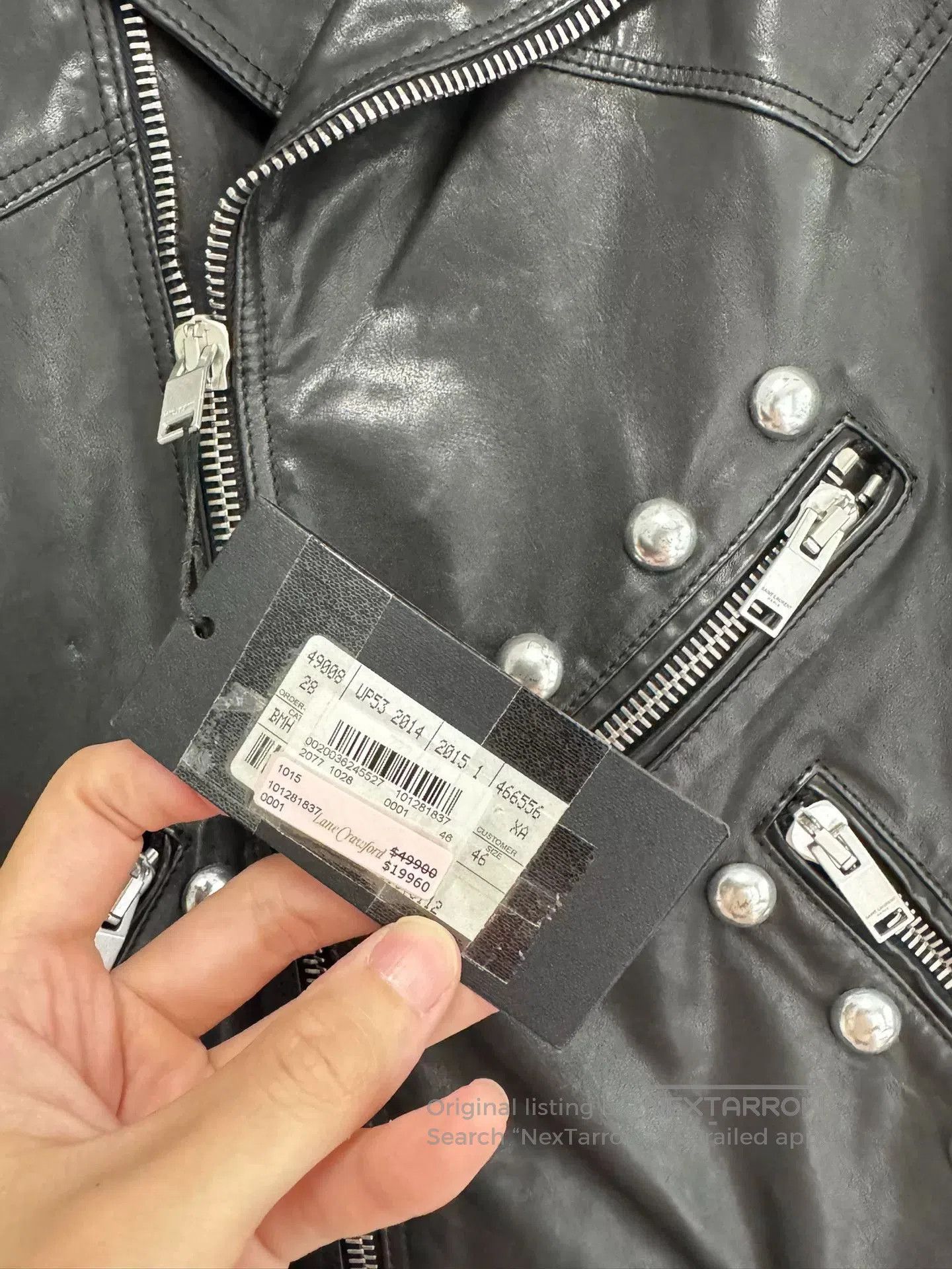 Hedi Slimane Saint Laurent Hedi Studded Leather Jacket. Size US S / EU 44-46 / 1 - 6 Thumbnail