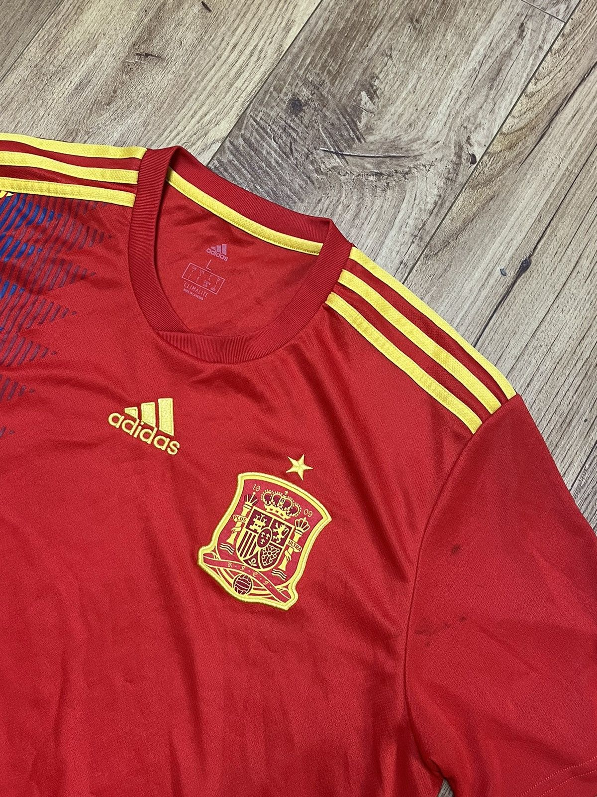 Adidas 2017-18 Spain National Team Soccer Jersey Football Size US L / EU 52-54 / 3 - 2 Thumbnail