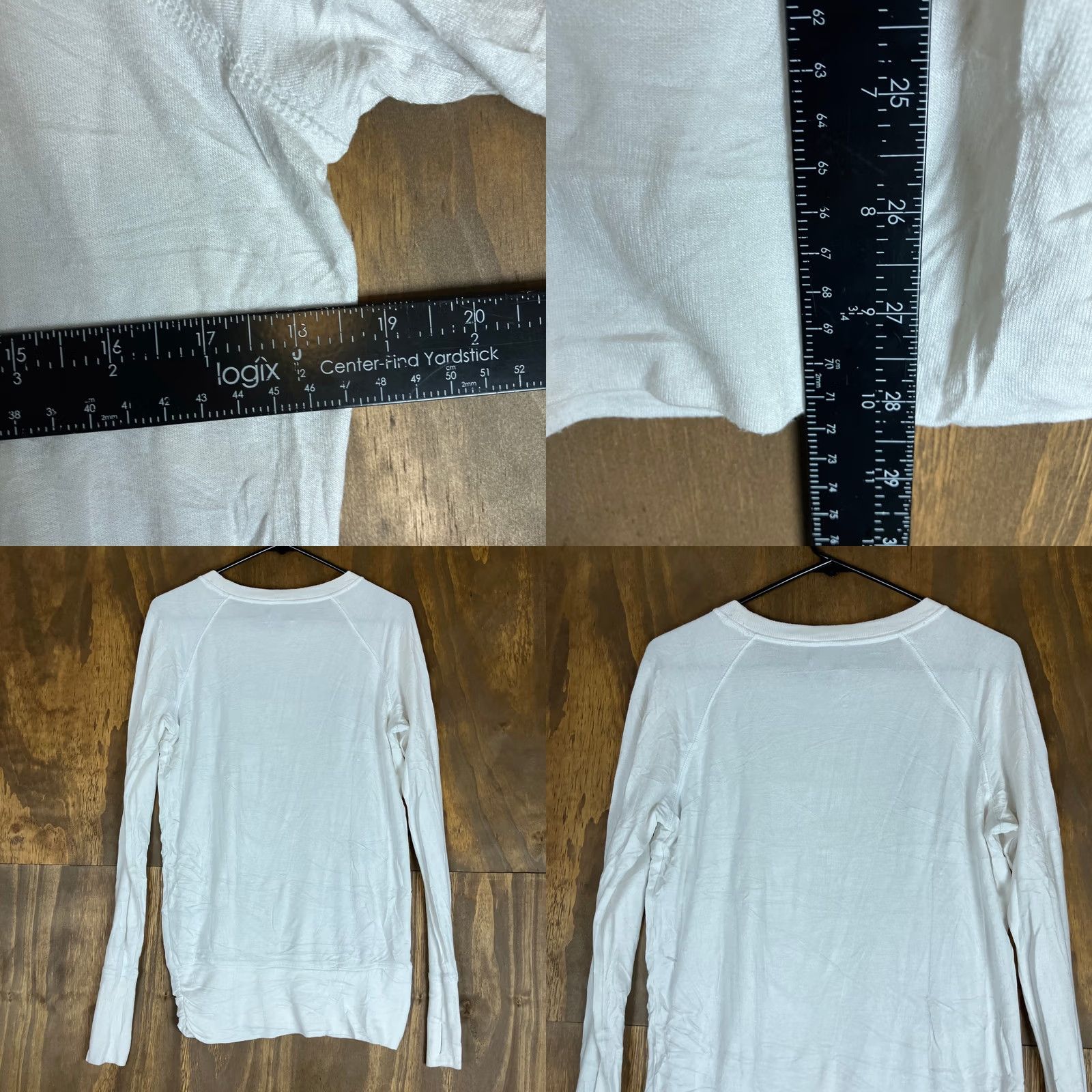 Athleta Athleta Sweatshirt White Crew Neck Long Sleeve Small Pull Over Women Athletic Casual Comfort Stretch Size S / US 4 / IT 40 - 8 Thumbnail
