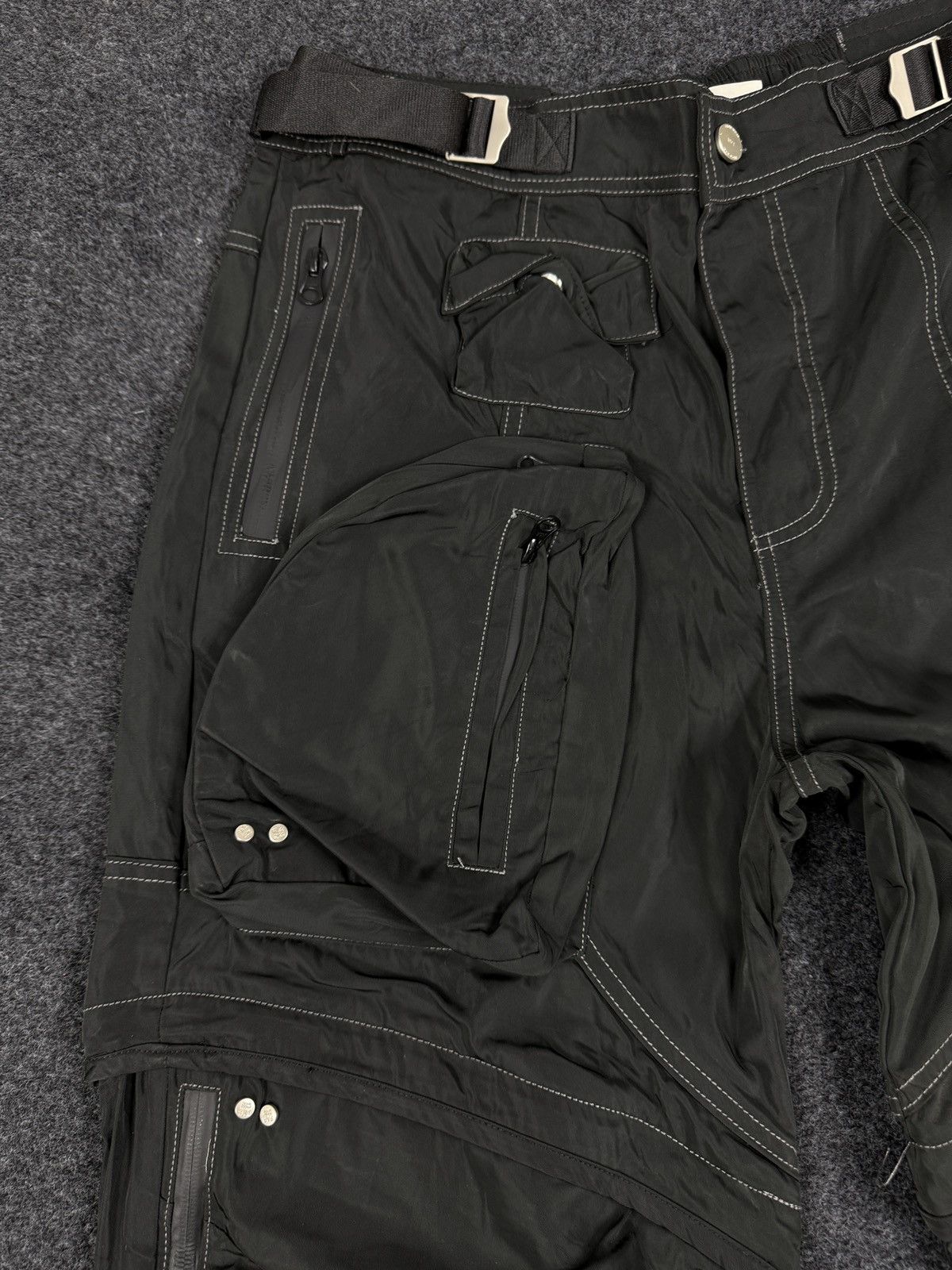 FAR FROM WHAT × Vintage FAR FROM WHAT Tactical Cargo Pants for Men - Durable Cotton, Size US 34 / EU 50 - 4 Thumbnail