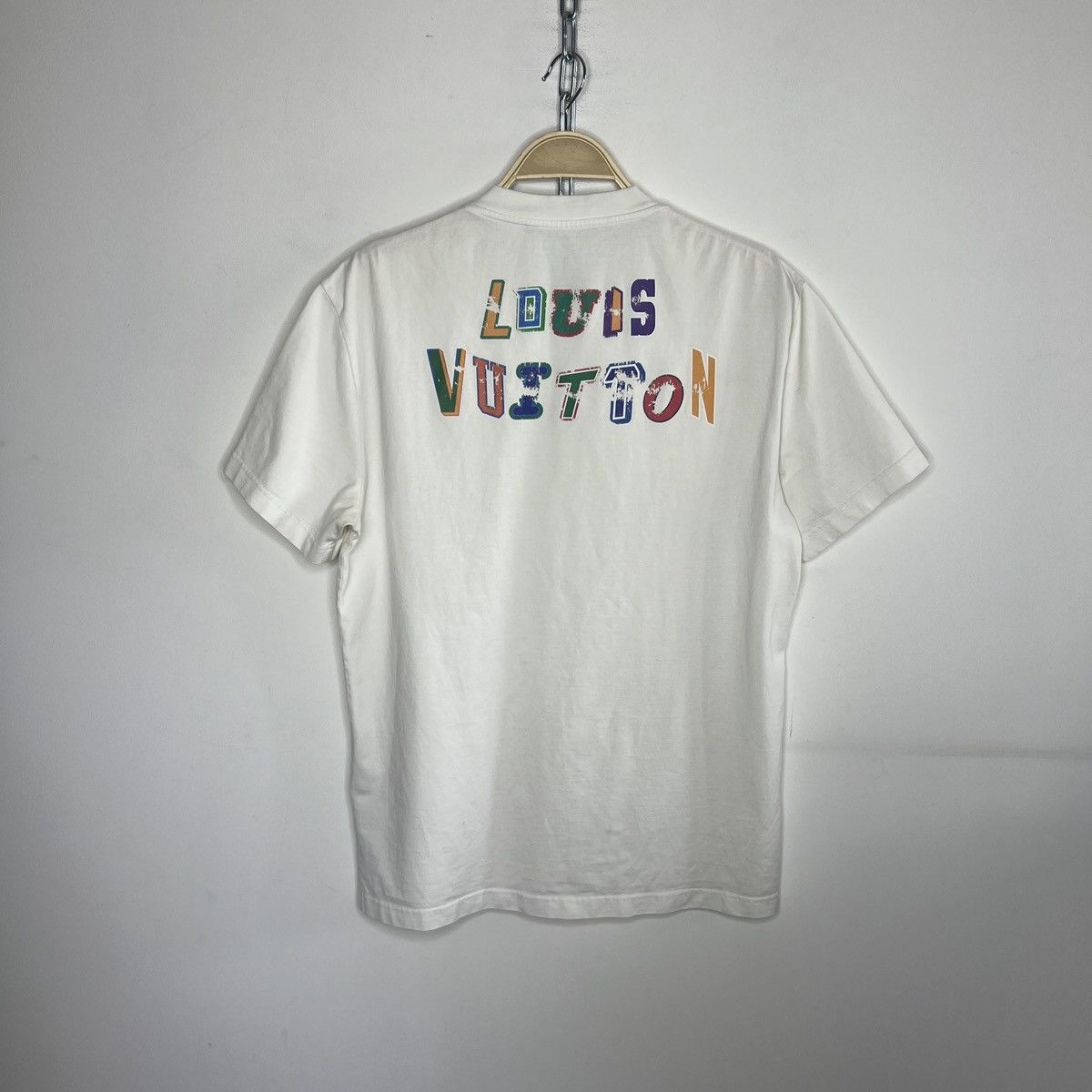 Louis Vuitton × NBA Louis Vuitton NBA White Logo T-Shirt Size US M / EU 48-50 / 2 - 2 Thumbnail