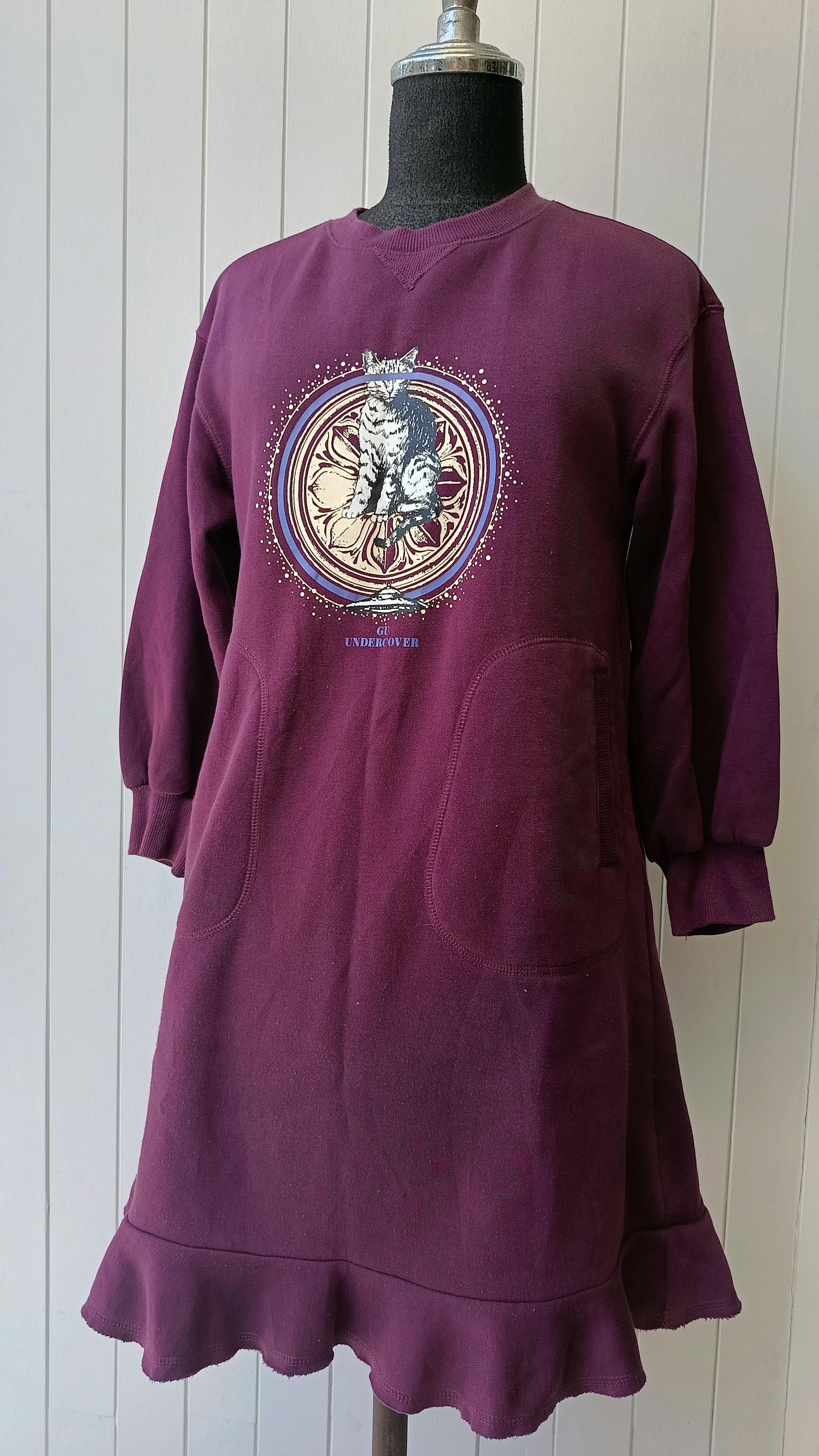 GU  Undercover GU Jun Takahashi Uniqlo 140 Undercover cat sweater dress |  Grailed