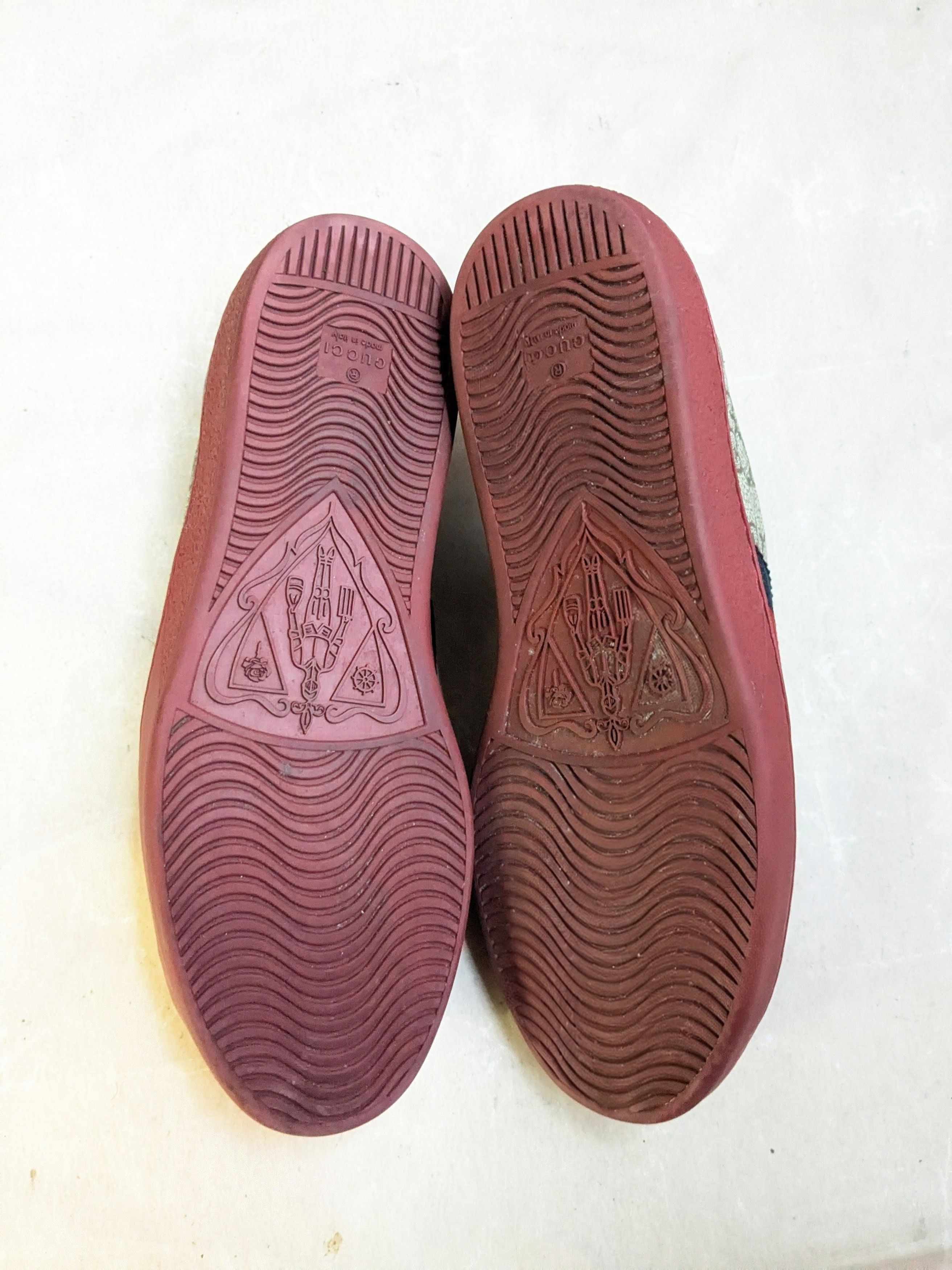 Gucci Gucci Ace Supreme 9.5 Monogram Logo GG Red Low Size US 9.5 / EU 42-43 - 10 Thumbnail