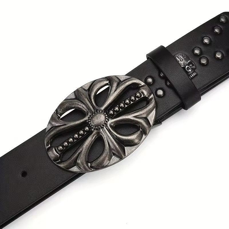Japanese Brand × Leather PU Leather Belt Riveted 120 cm Size ONE SIZE - 6 Thumbnail