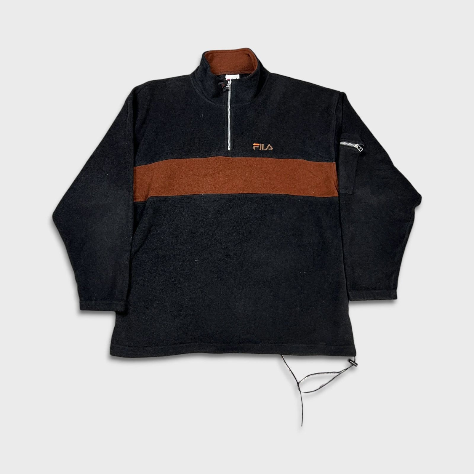 Fila × Vintage VTG Fila Fleece 2XL Outdoor Quarter Zip Pullover 90s Jacket Size US XXL / EU 58 / 5 - 1 Thumbnail