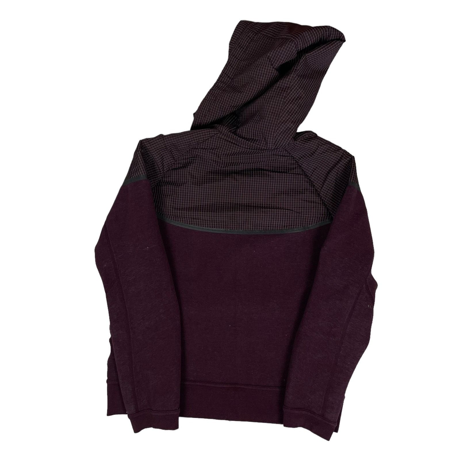 Nike Nike Tech Men's Burgundy Cotton Full Zip Windrunner Hoodie M Size US M / EU 48-50 / 2 - 7 Thumbnail