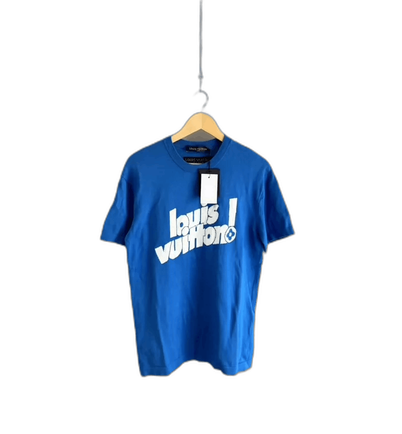 Louis Vuitton Louis Vuitton Blue Short Sleeve Knit Size S-yf Size US S / EU 44-46 / 1 - 1 Thumbnail