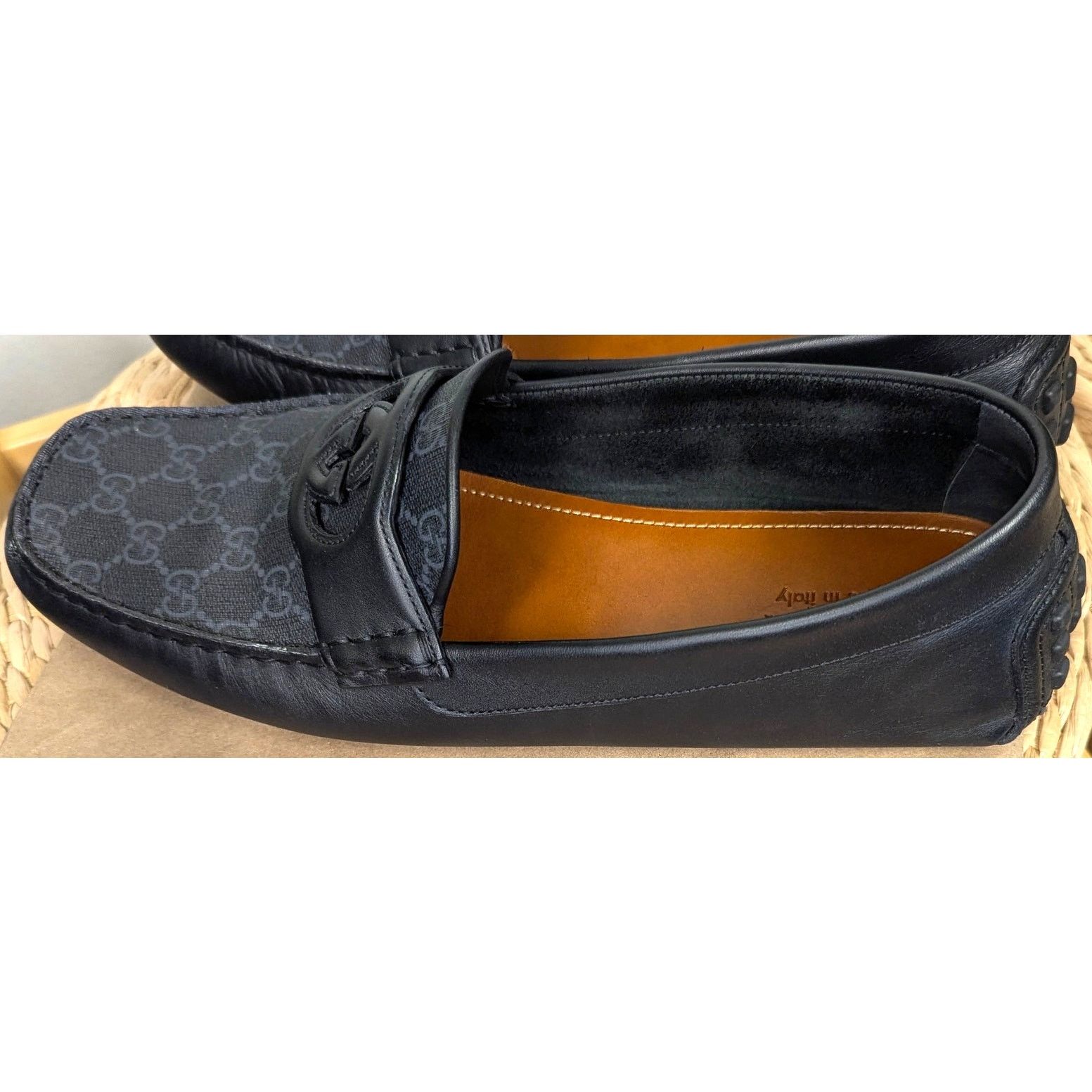 Gucci Gucci GG Supreme Interlocking G Driver Loafers Size US 14 / EU 47 - 8 Thumbnail