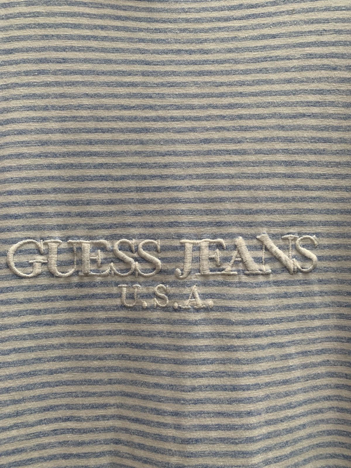 Guess Vintage GUESS Stripe Tee Size US XL / EU 56 / 4 - 2 Thumbnail