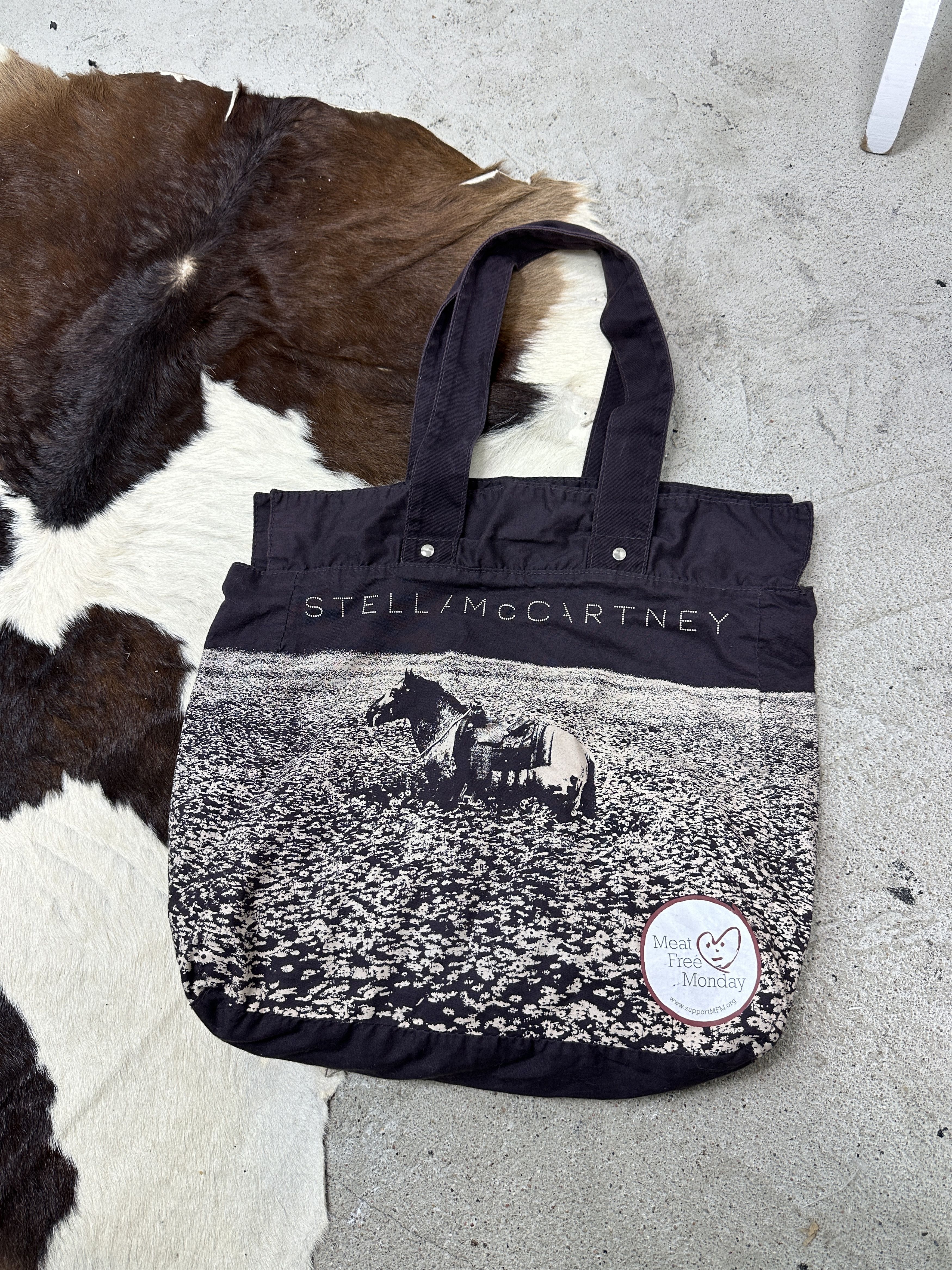 Stella McCartney Vintage Stella McCartney Printed Horse Tote Bag Bag Y2K Size ONE SIZE - 3 Thumbnail