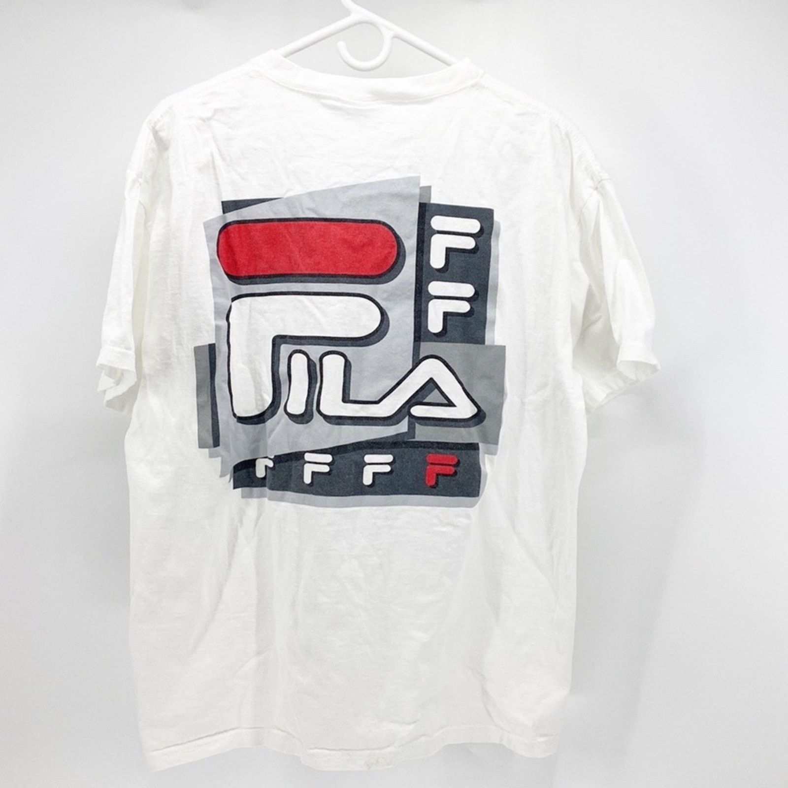 Fila 90s Fila T-shirt with logo white hip hop made in the USA Size US L / EU 52-54 / 3 - 7 Thumbnail