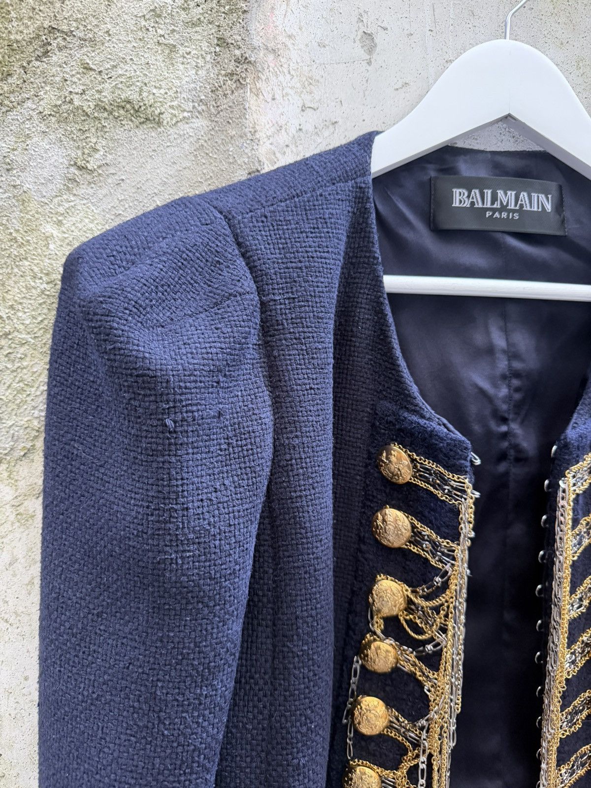Balmain FW10 Balmain Decarnin Runway Silk Bouclé Napoleon Jacket Size US S / EU 44-46 / 1 - 6 Thumbnail