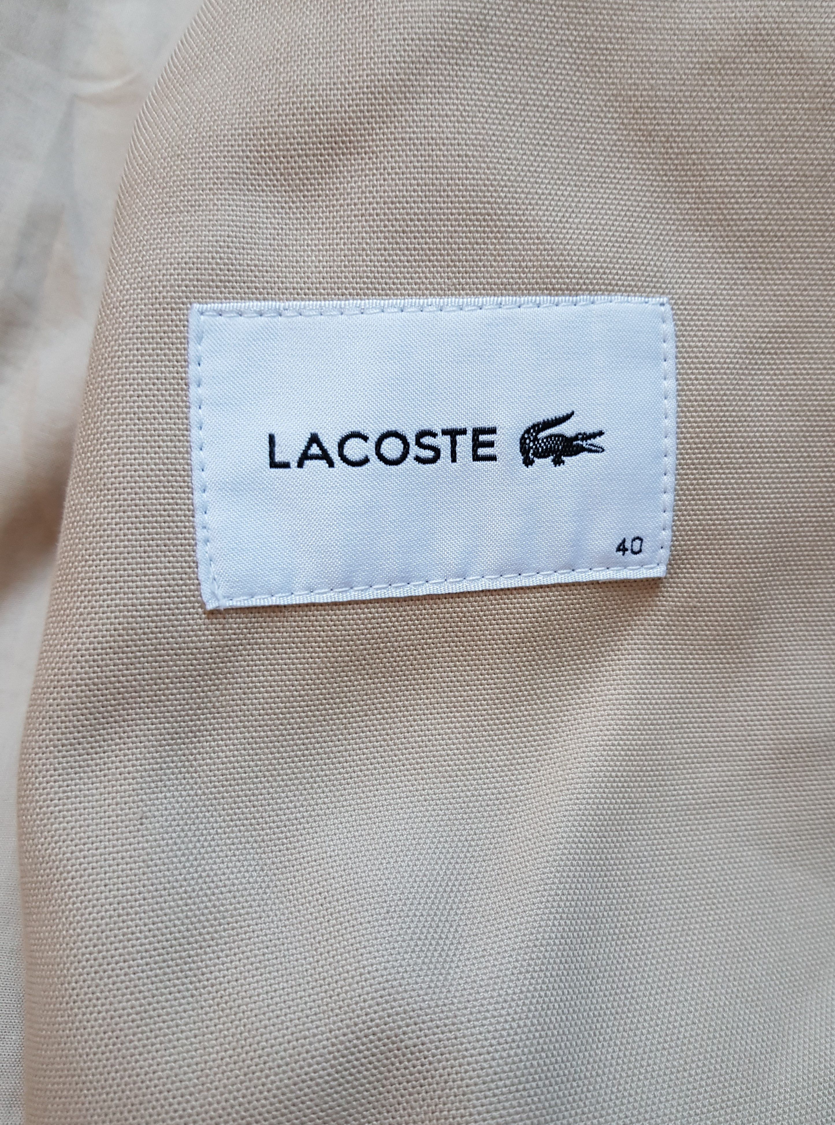 Lacoste Beige cotton Lacoste coat Size L / US 10 / IT 46 - 7 Thumbnail