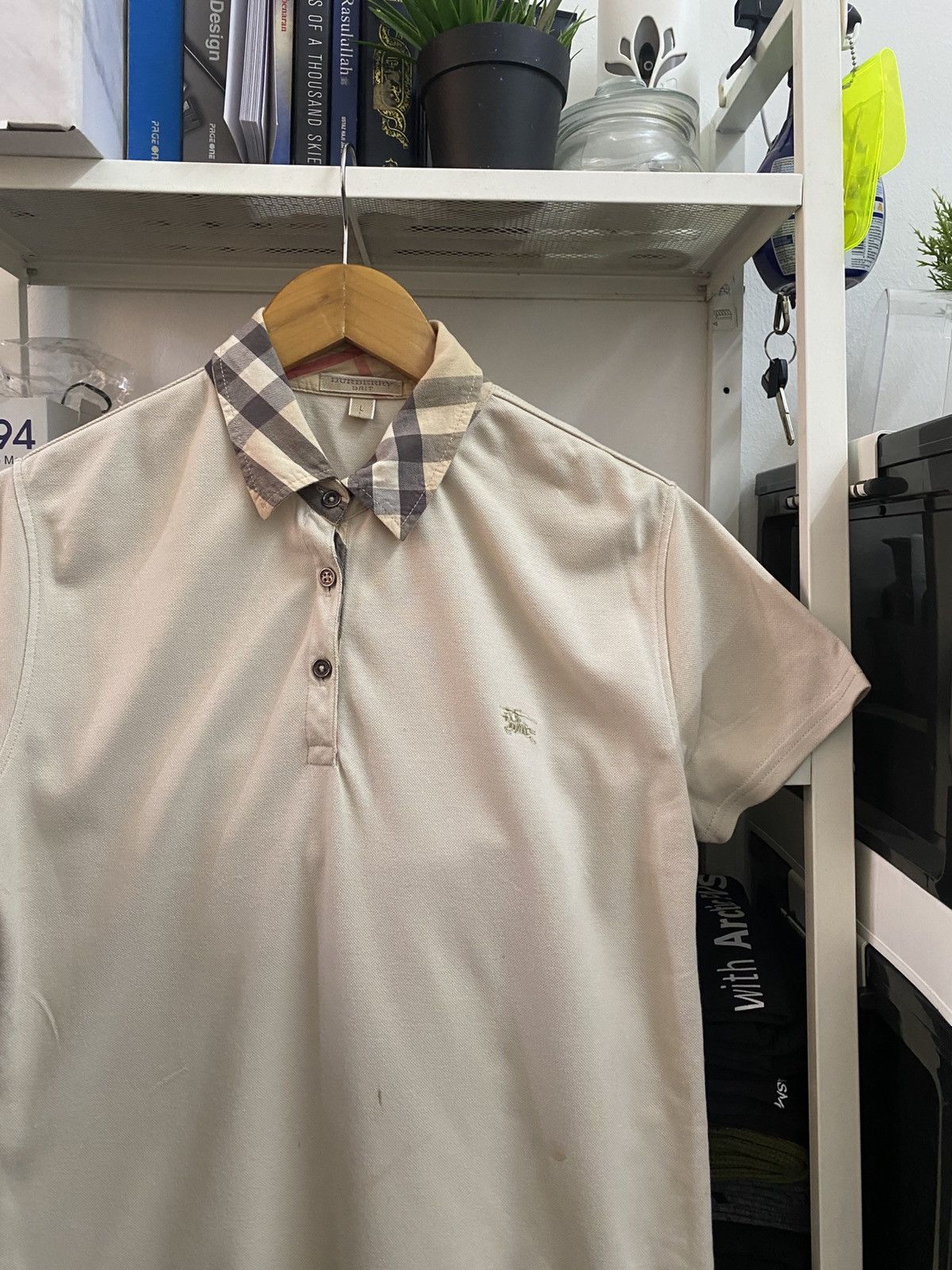 Burberry 🔥 OFFER ME NOW🔥 🔥 Burberry Novacheck Polo Colar Shirt Women Size L / US 10 / IT 46 - 5 Thumbnail