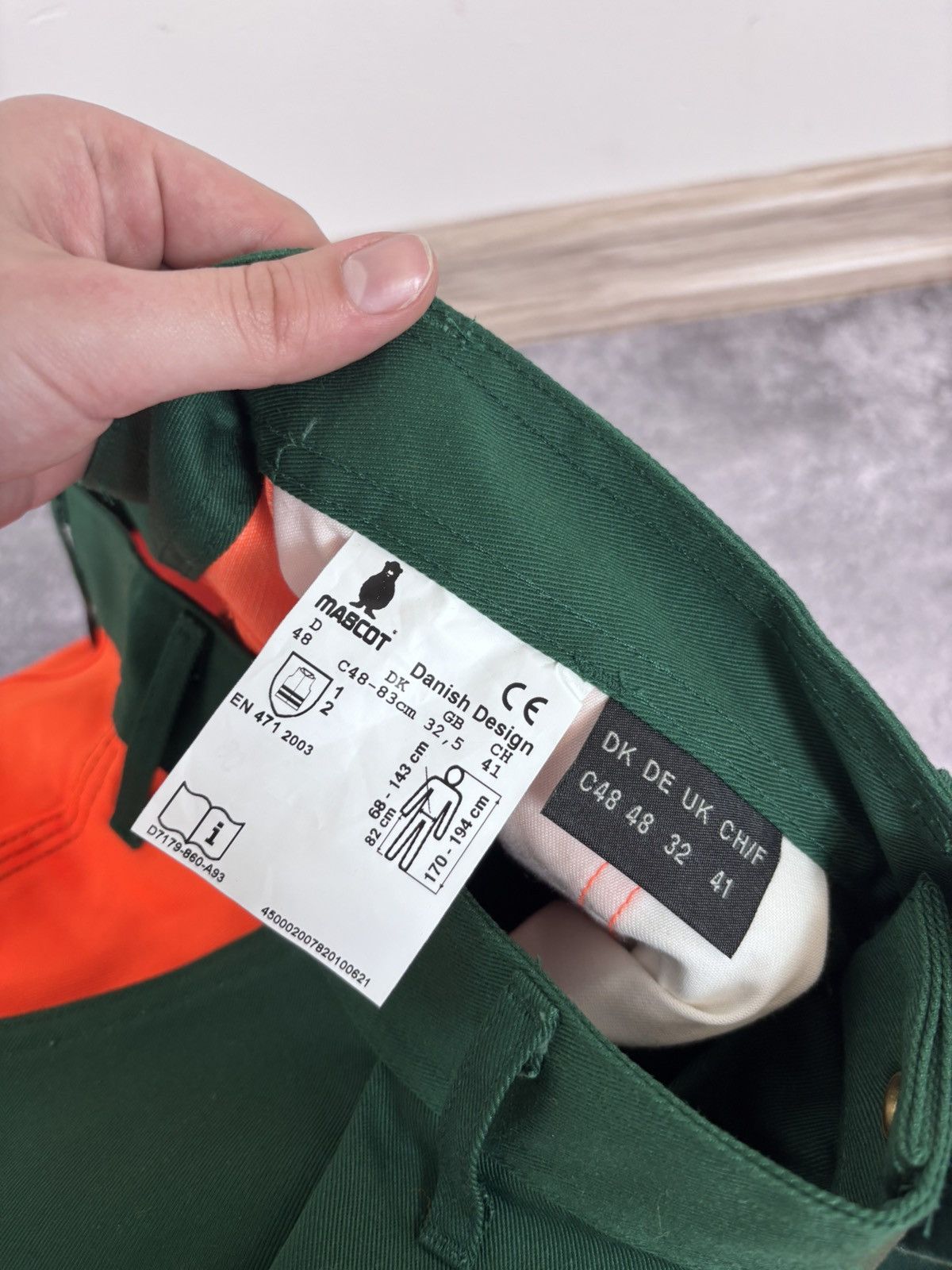 Other Mascot Men’s NWT Reflective Green/Orange Safety Work Pants Size US 32 / EU 48 - 10 Thumbnail